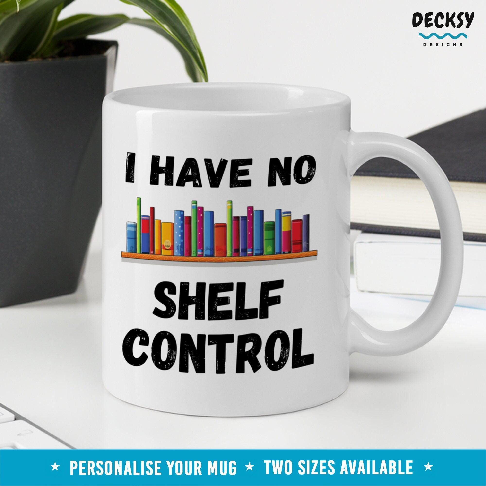 Book Lover Coffee Mug, Custom Book worm Gifts-Home & Living:Kitchen & Dining:Drink & Barware:Drinkware:Mugs-DecksyDesigns-11 Oz-NO PERSONALISATION-DecksyDesigns