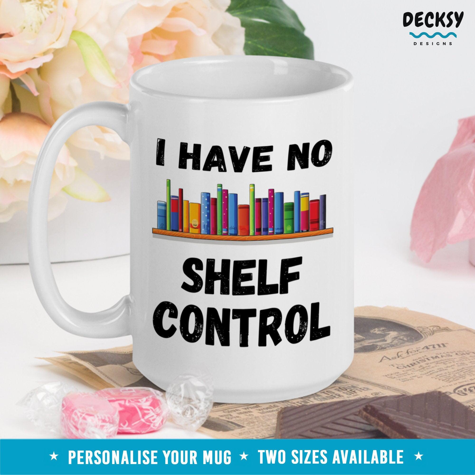 Book Lover Coffee Mug, Custom Book worm Gifts-Home & Living:Kitchen & Dining:Drink & Barware:Drinkware:Mugs-DecksyDesigns-11 Oz-NO PERSONALISATION-DecksyDesigns