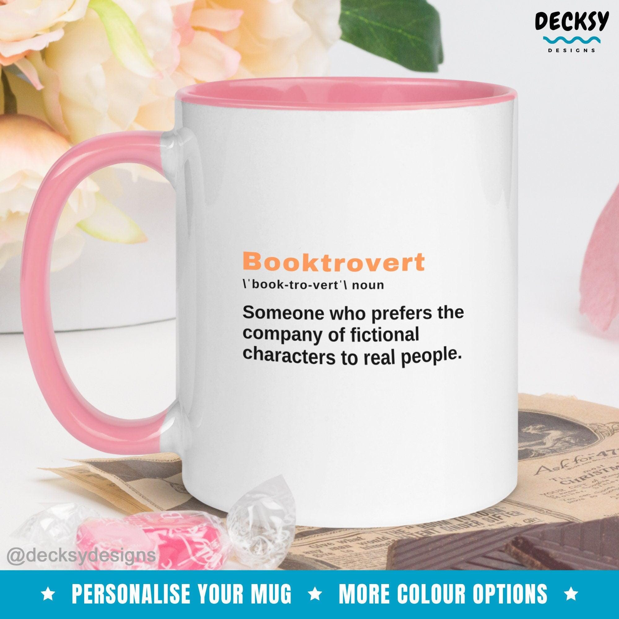 Book Lover Mug, Personalised Reading Gift-Home & Living:Kitchen & Dining:Drink & Barware:Drinkware:Mugs-DecksyDesigns-White Mug 11 oz-NO PERSONALISATION-DecksyDesigns