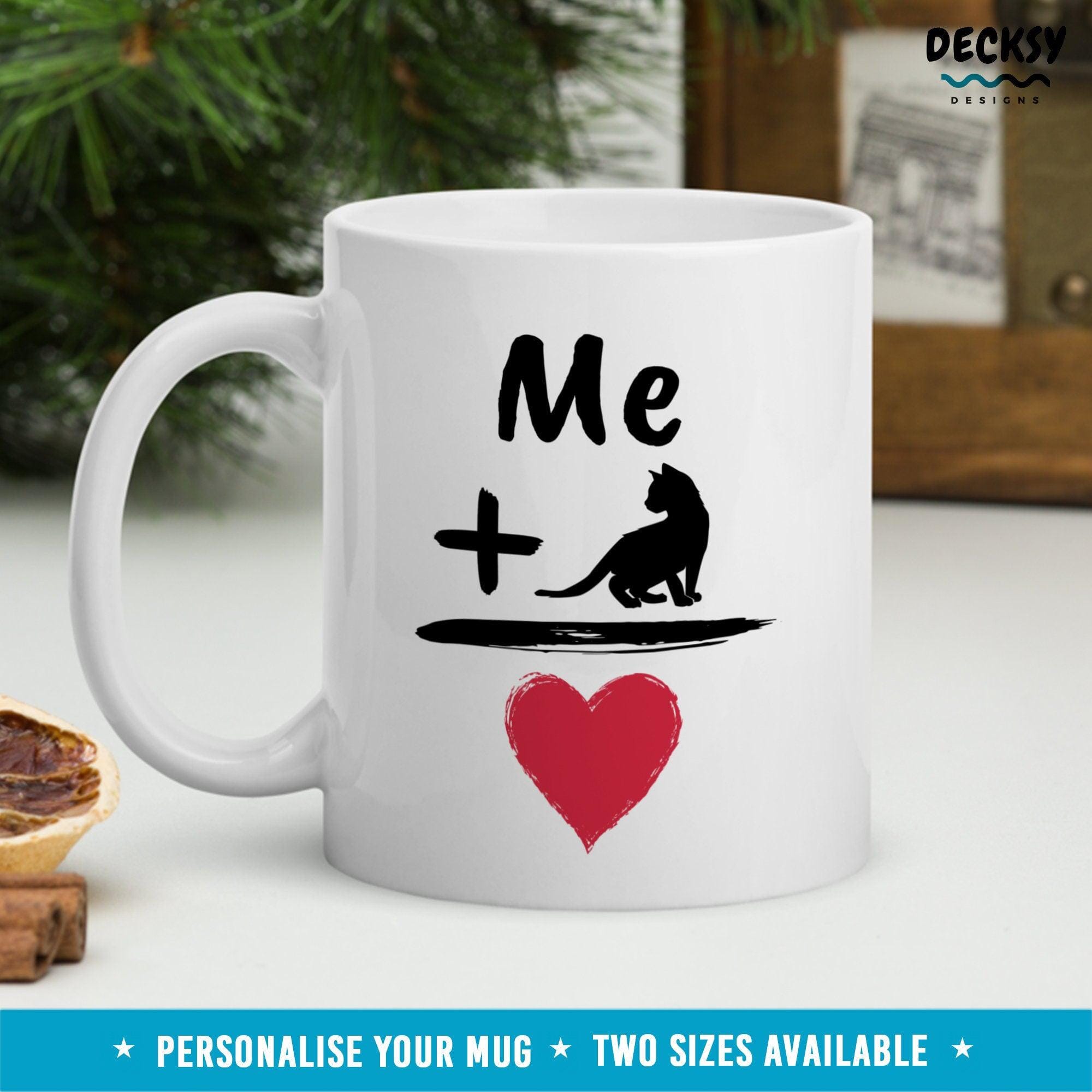 Cat Coffee Mug, Cat Owner Gift-Home & Living:Kitchen & Dining:Drink & Barware:Drinkware:Mugs-DecksyDesigns-11 Oz-NO PERSONALISATION-DecksyDesigns