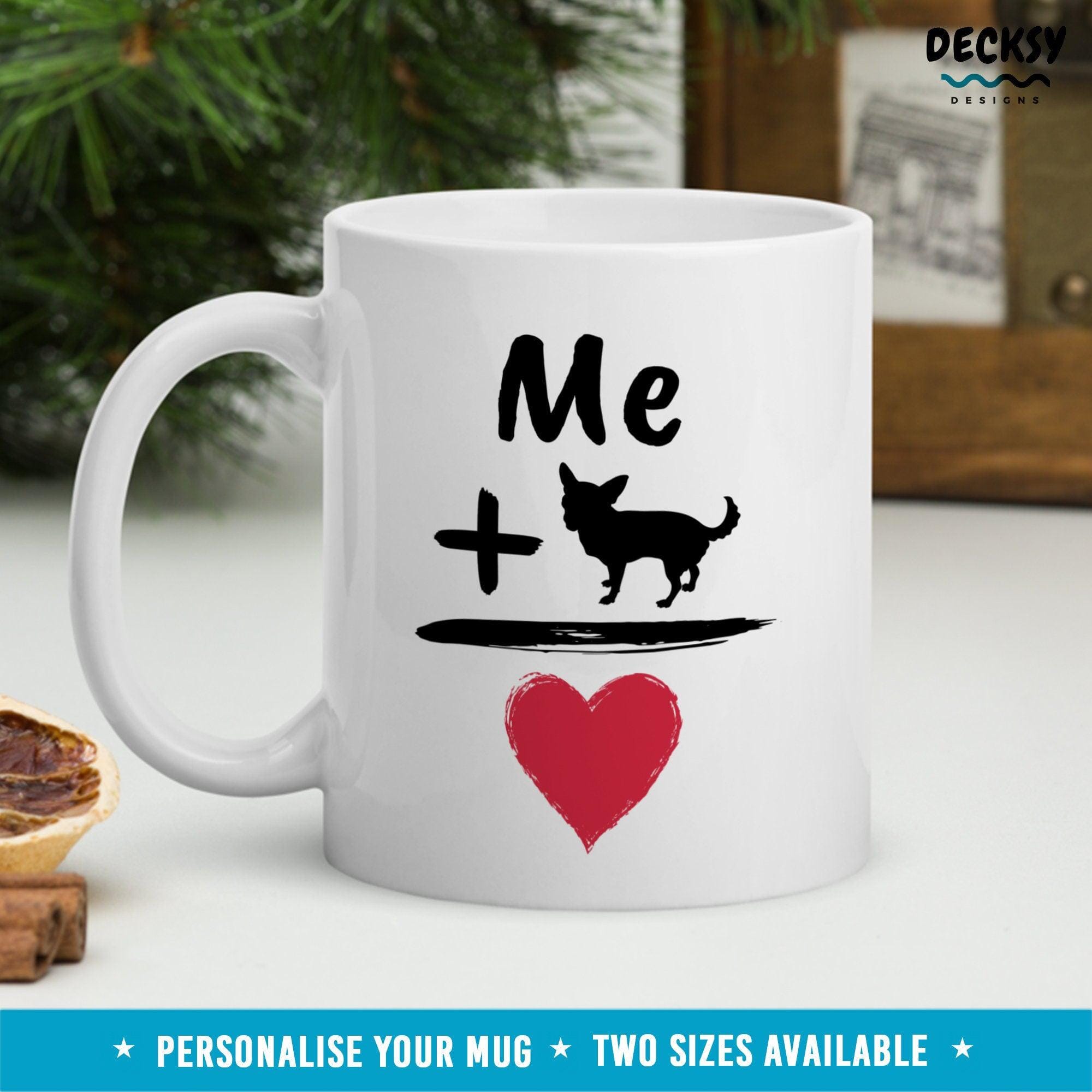 Chihuahua Coffee Mug, Custom Dog Lover Gift-Home & Living:Kitchen & Dining:Drink & Barware:Drinkware:Mugs-DecksyDesigns-11 Oz-NO PERSONALISATION-DecksyDesigns