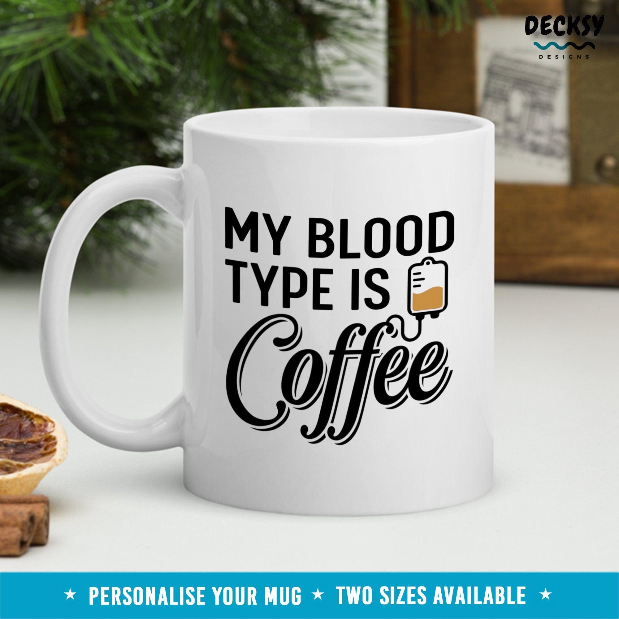 Coffee Lover Mug, Custom Gift For Coffee Fans-Home & Living:Kitchen & Dining:Drink & Barware:Drinkware:Mugs-DecksyDesigns-White Mug 11 oz-NO PERSONALISATION-DecksyDesigns