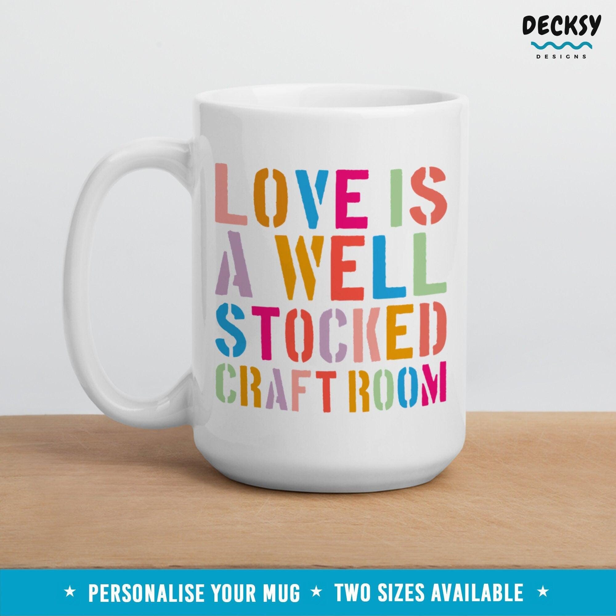 Crafter Coffee Mug, Small Business Owner Gift-Home & Living:Kitchen & Dining:Drink & Barware:Drinkware:Mugs-DecksyDesigns-11 Oz-NO PERSONALISATION-DecksyDesigns