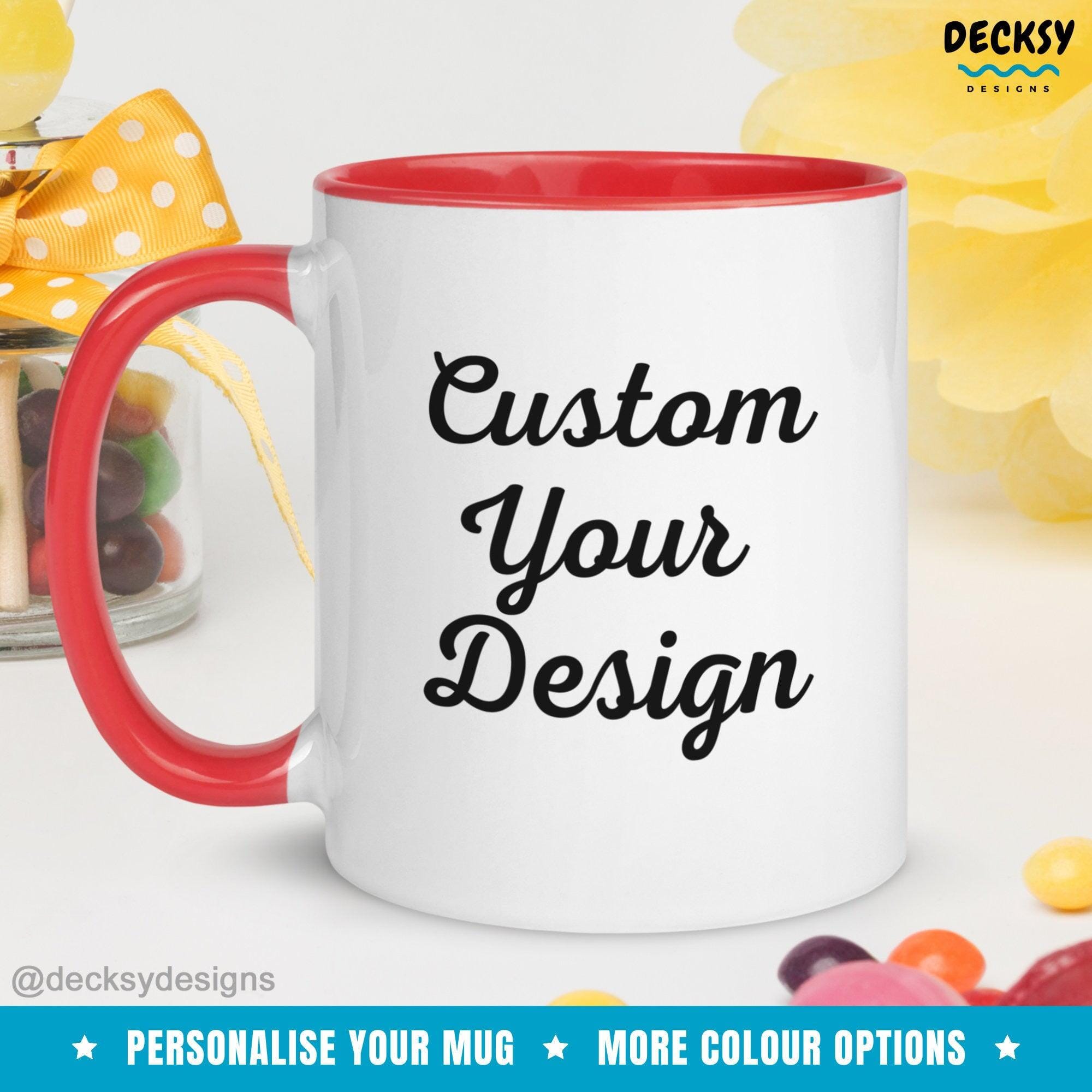 Custom Coffee Mug, Personalised Text Mug-Home & Living:Kitchen & Dining:Drink & Barware:Drinkware:Mugs-DecksyDesigns-White Mug 11 oz-NO PERSONALISATION-DecksyDesigns