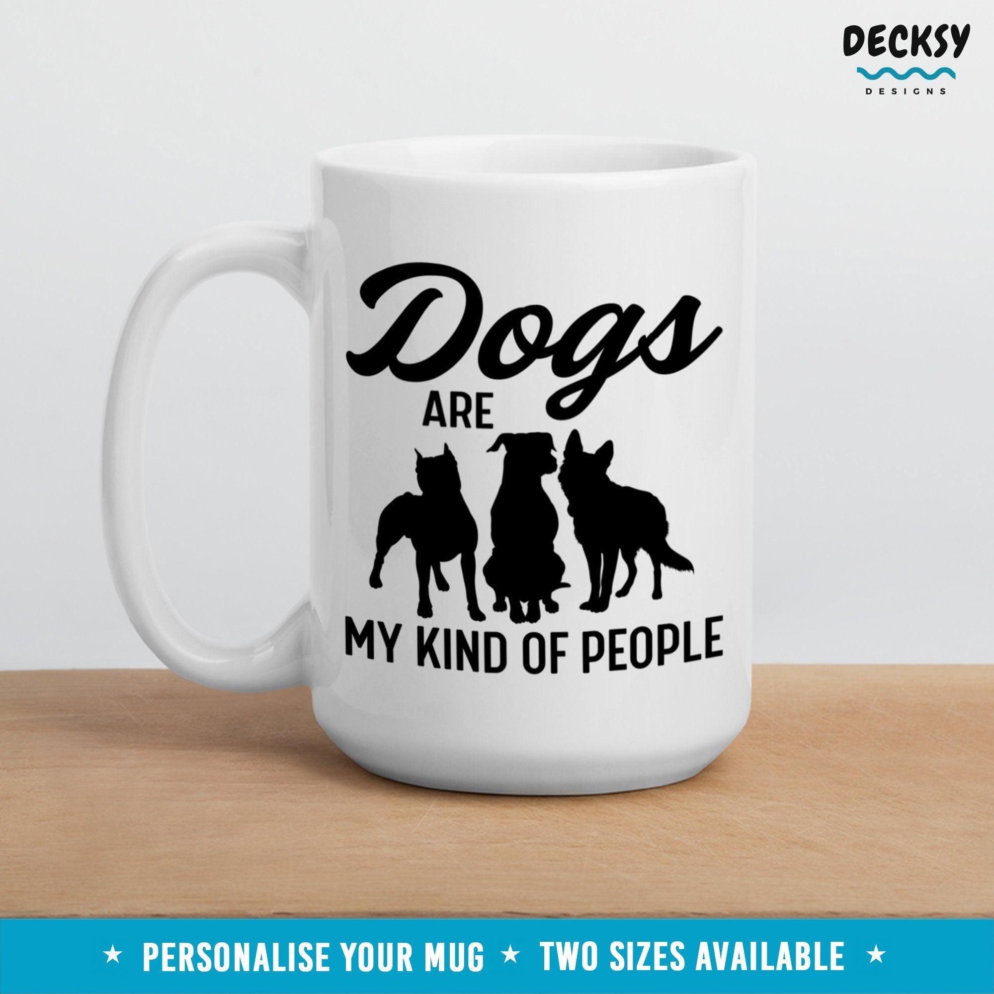 Dog Lover Coffee Mug, Dog Trainer Gifts-Home & Living:Kitchen & Dining:Drink & Barware:Drinkware:Mugs-DecksyDesigns-White Mug 11 oz-NO PERSONALISATION-DecksyDesigns