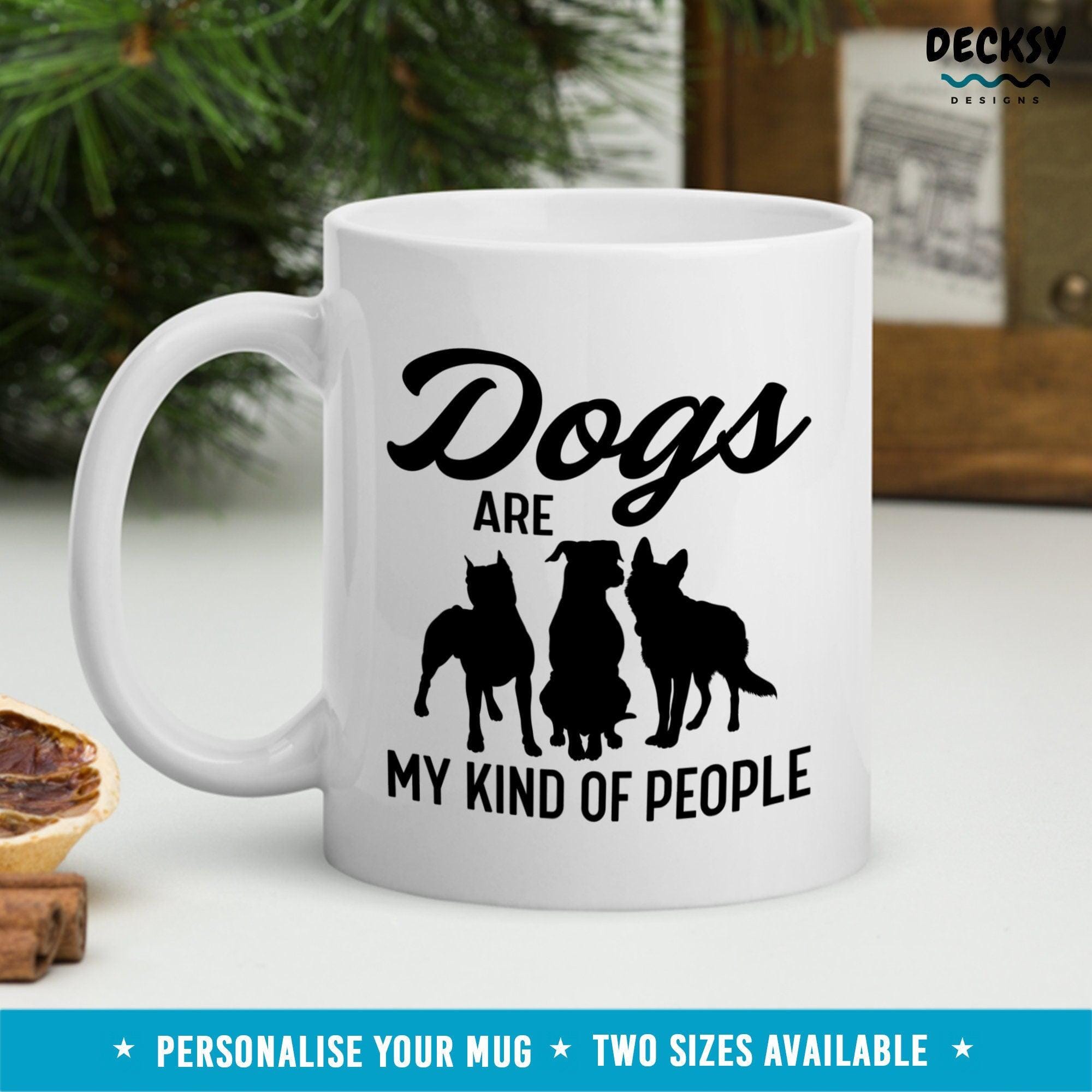 Dog Lover Coffee Mug, Dog Trainer Gifts-Home & Living:Kitchen & Dining:Drink & Barware:Drinkware:Mugs-DecksyDesigns-White Mug 11 oz-NO PERSONALISATION-DecksyDesigns