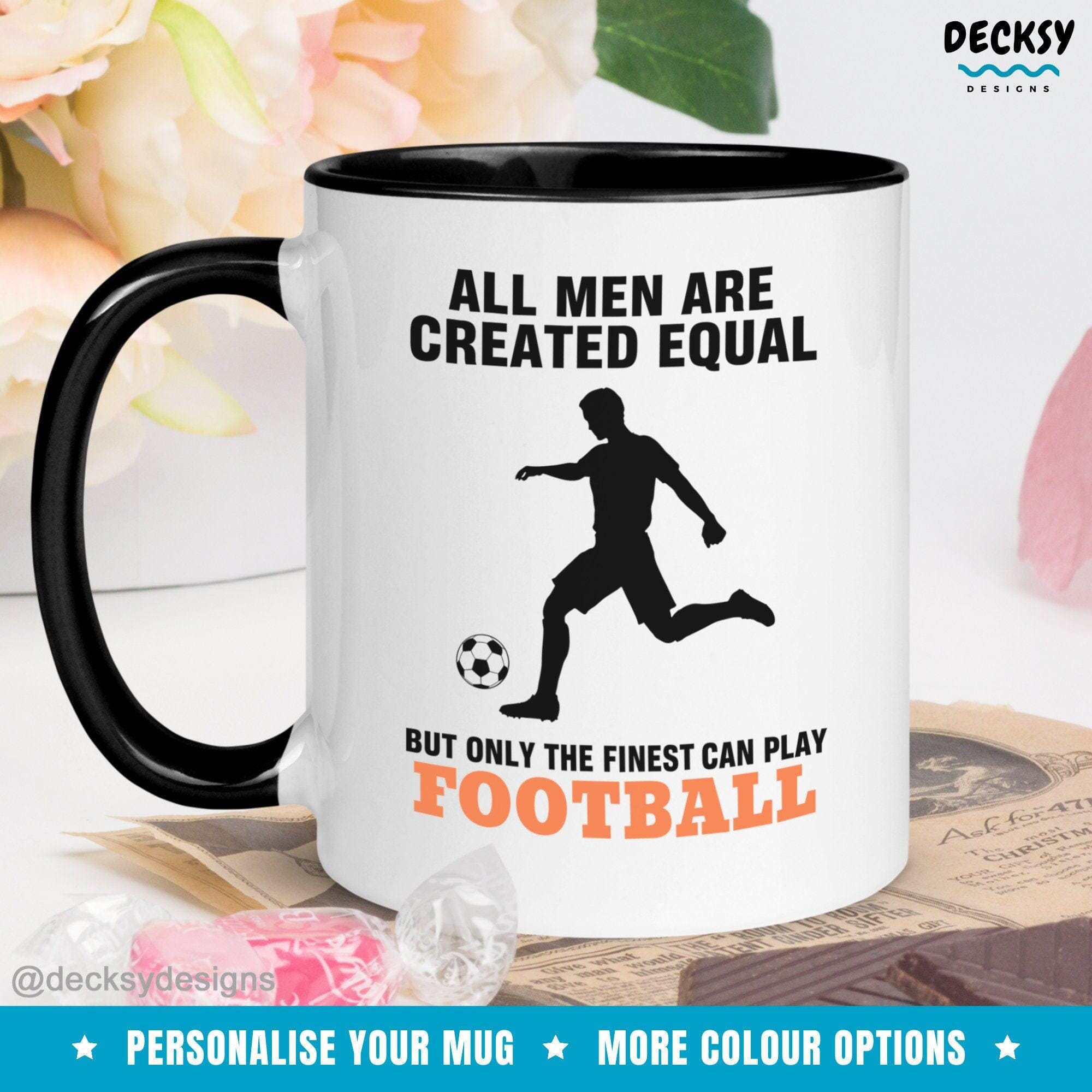 Football Mug, Custom Football Coach Gift For Men-Home & Living:Kitchen & Dining:Drink & Barware:Drinkware:Mugs-DecksyDesigns-White Mug 11 oz-NO PERSONALISATION-DecksyDesigns