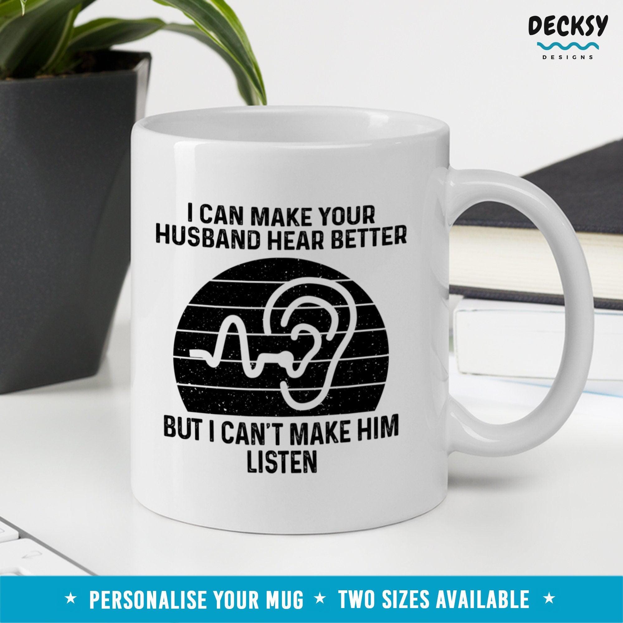 Funny Audiologist Mug, Custom Medical Student Gift-Home & Living:Kitchen & Dining:Drink & Barware:Drinkware:Mugs-DecksyDesigns-11 Oz-NO PERSONALISATION-DecksyDesigns