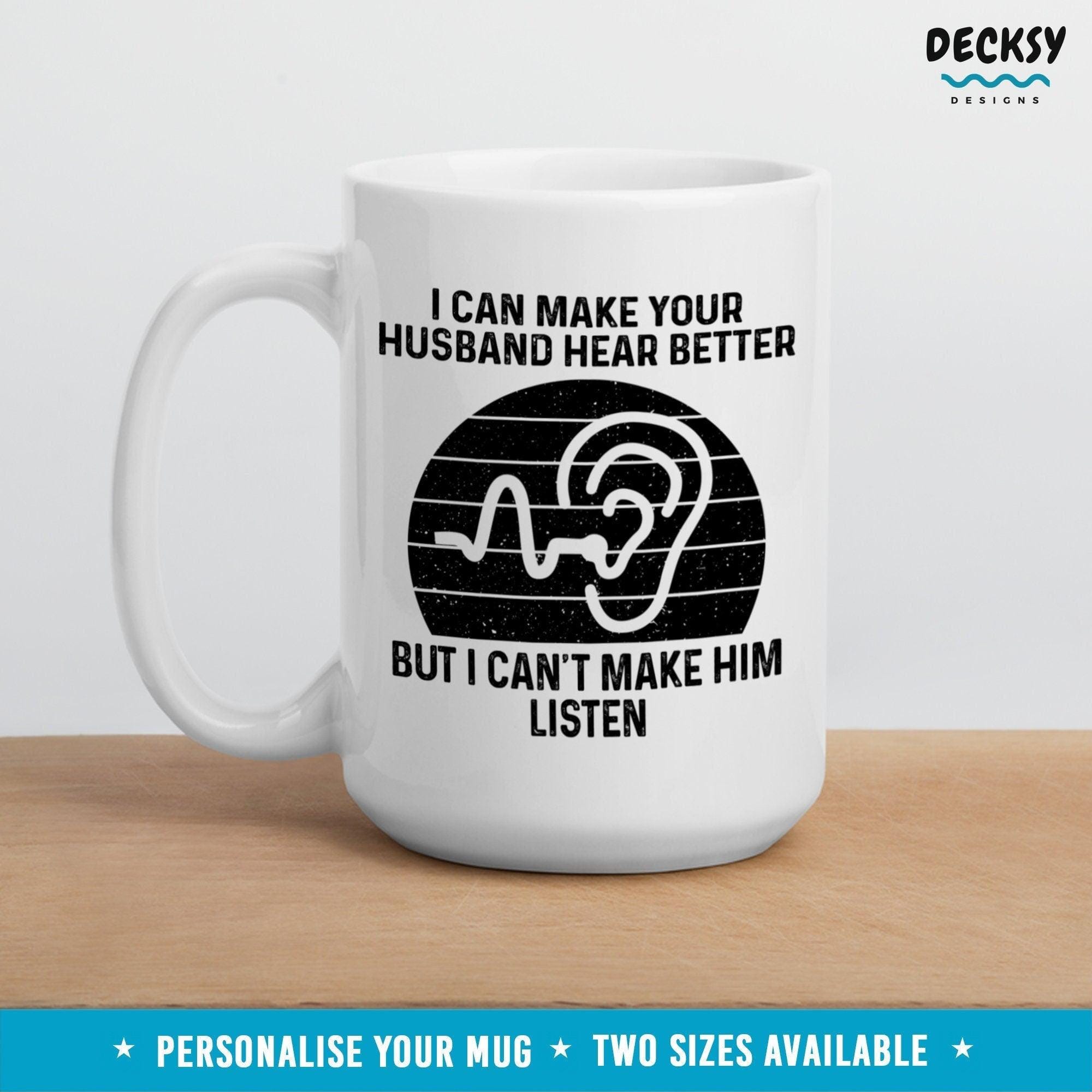 Funny Audiologist Mug, Custom Medical Student Gift-Home & Living:Kitchen & Dining:Drink & Barware:Drinkware:Mugs-DecksyDesigns-11 Oz-NO PERSONALISATION-DecksyDesigns