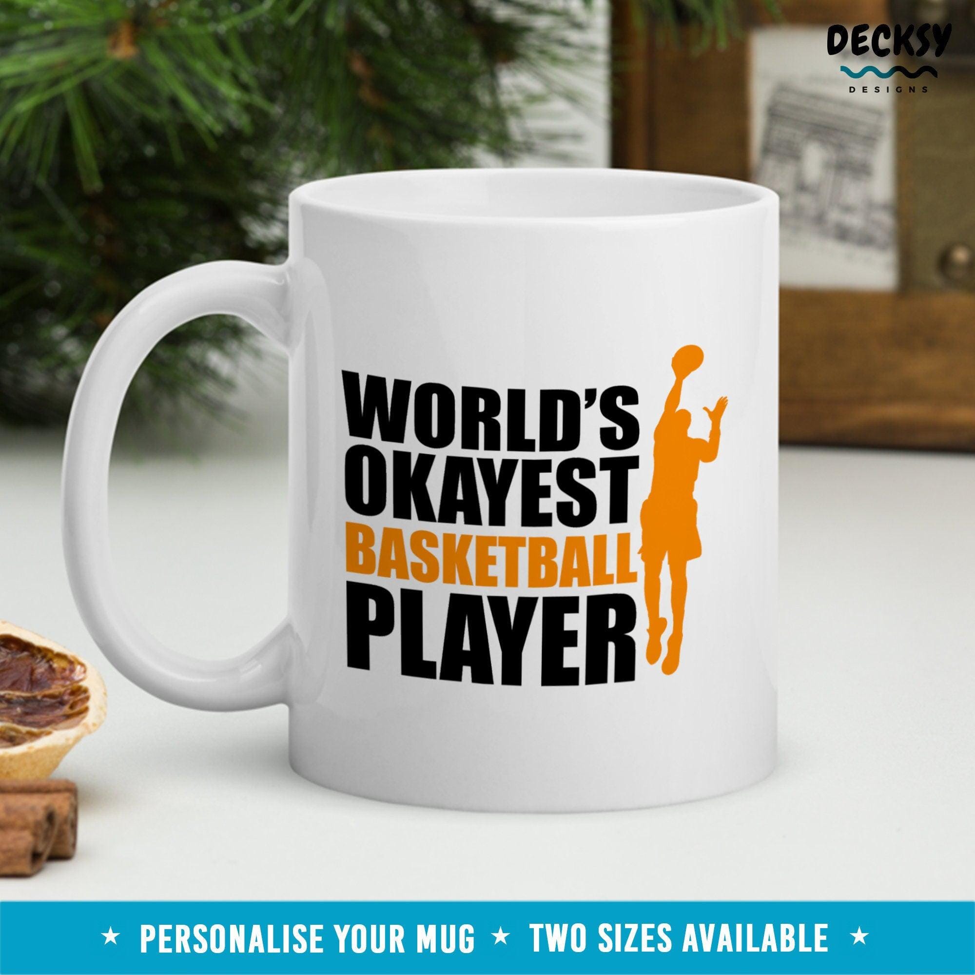 Funny Basketball Player Mug, Basketball Gift-Home & Living:Kitchen & Dining:Drink & Barware:Drinkware:Mugs-DecksyDesigns-White Mug 11 oz-NO PERSONALISATION-DecksyDesigns