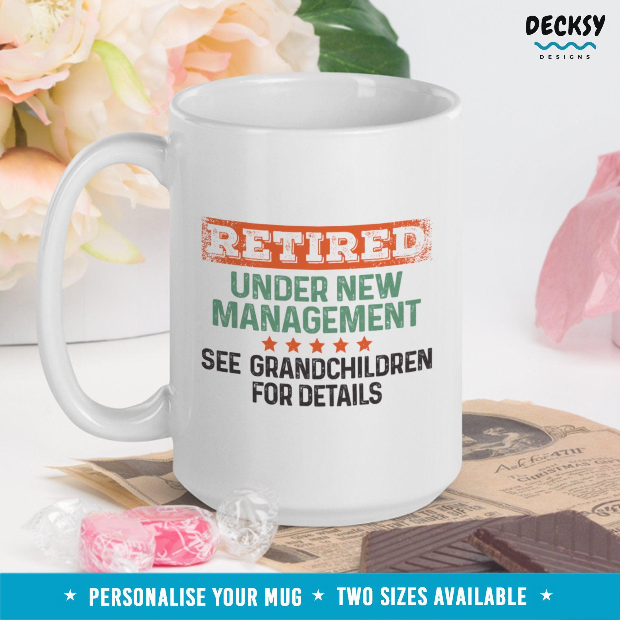 Funny Grandparents Mug, Retired Grandpa Gift-Home & Living:Kitchen & Dining:Drink & Barware:Drinkware:Mugs-DecksyDesigns-11 Oz-NO PERSONALISATION-DecksyDesigns