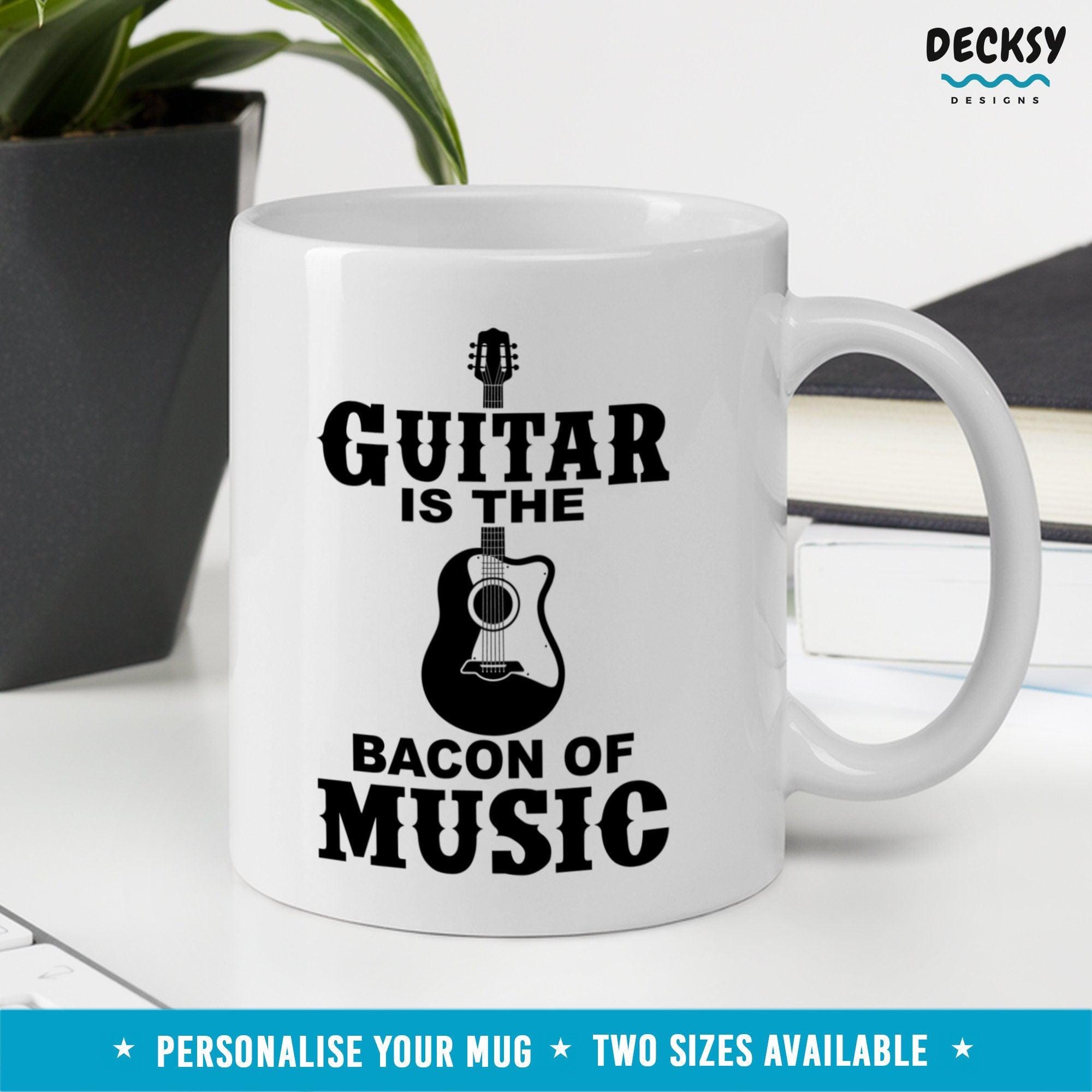 Funny Guitar Mug, Gift For Guitarist-Home & Living:Kitchen & Dining:Drink & Barware:Drinkware:Mugs-DecksyDesigns-11 Oz-NO PERSONALISATION-DecksyDesigns