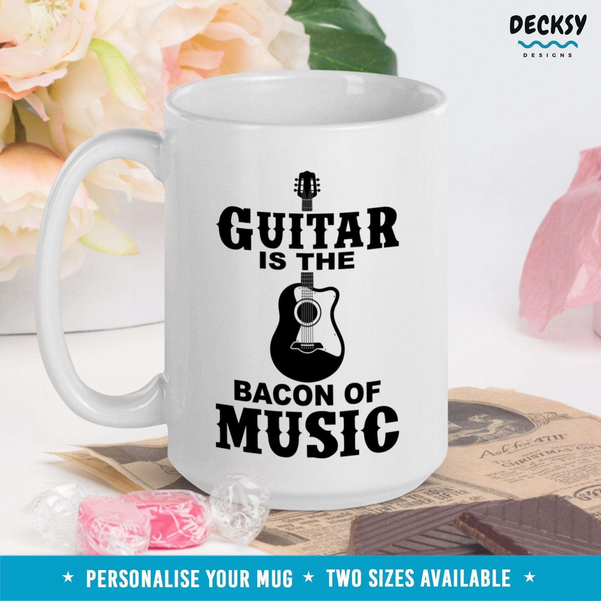 Funny Guitar Mug, Gift For Guitarist-Home & Living:Kitchen & Dining:Drink & Barware:Drinkware:Mugs-DecksyDesigns-11 Oz-NO PERSONALISATION-DecksyDesigns