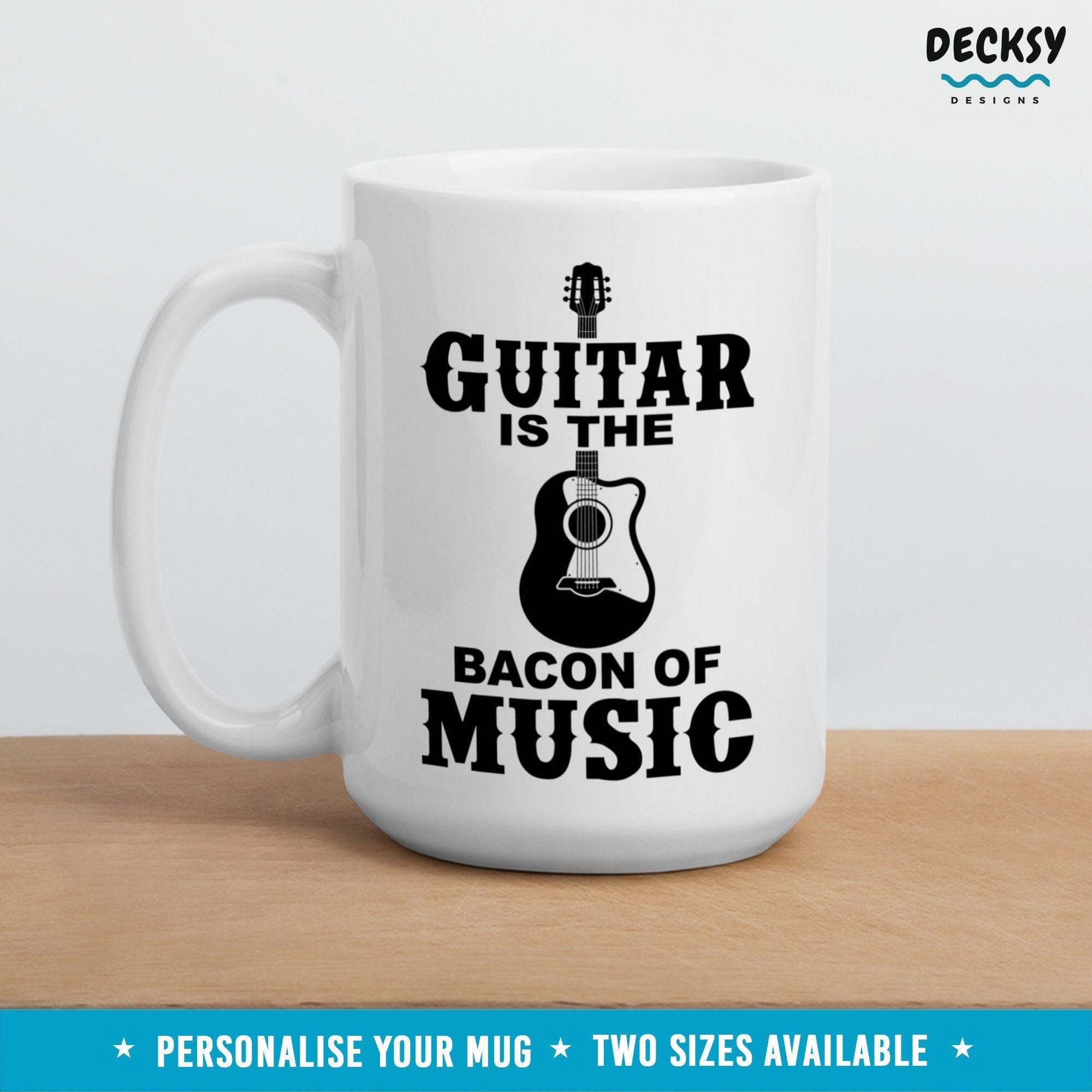 Funny Guitar Mug, Gift For Guitarist-Home & Living:Kitchen & Dining:Drink & Barware:Drinkware:Mugs-DecksyDesigns-11 Oz-NO PERSONALISATION-DecksyDesigns