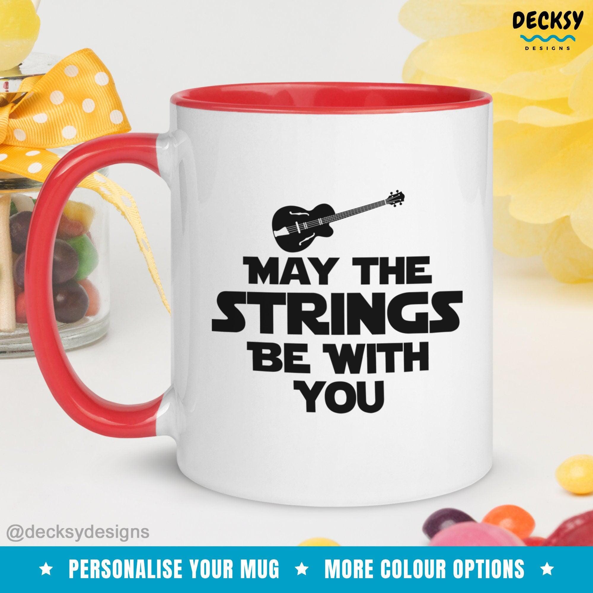 Funny Guitar Mug, Gift for Guitar Player-Home & Living:Kitchen & Dining:Drink & Barware:Drinkware:Mugs-DecksyDesigns-White Mug 11 oz-NO PERSONALISATION-DecksyDesigns