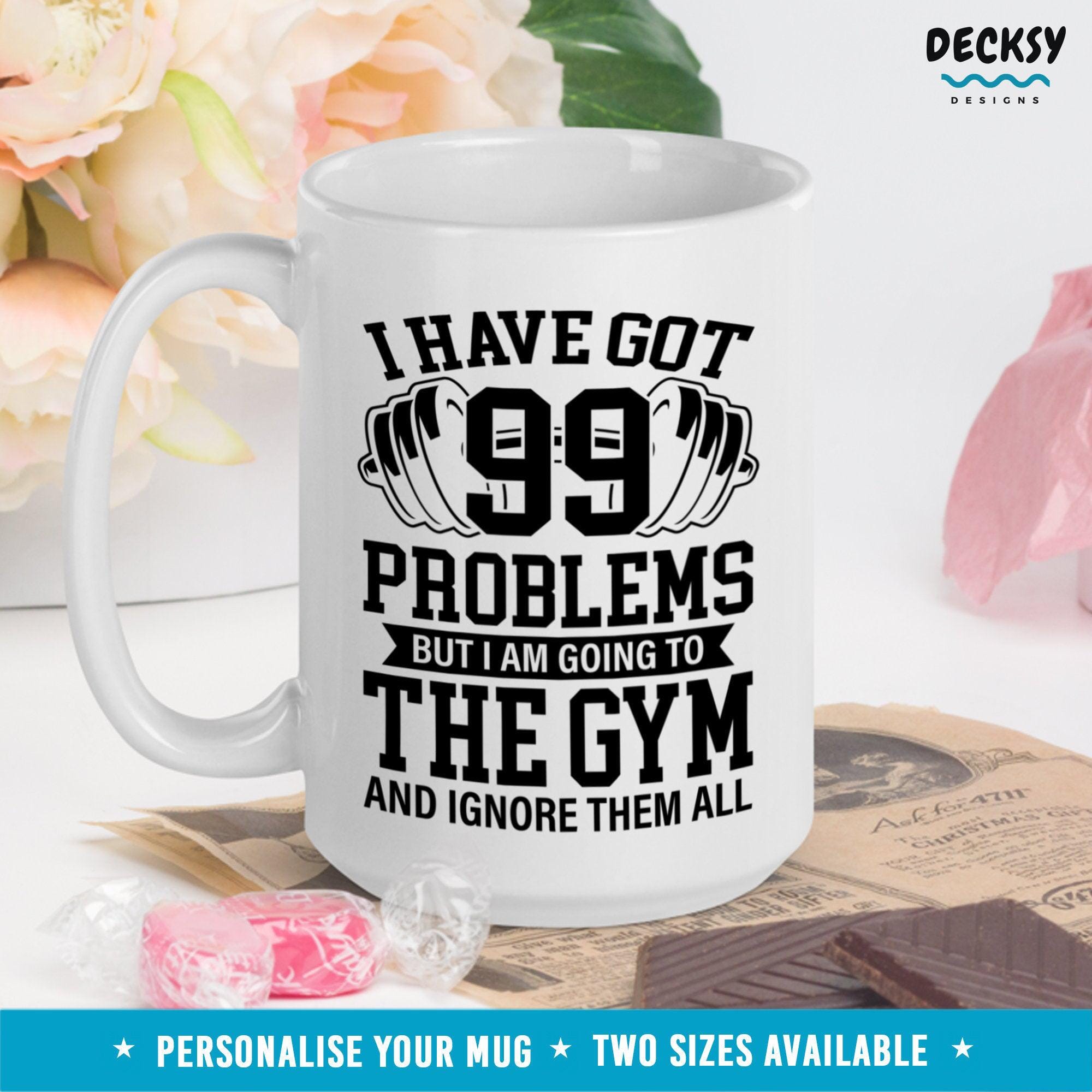 Funny Workout Mug, Gym Lover Gift-Home & Living:Kitchen & Dining:Drink & Barware:Drinkware:Mugs-DecksyDesigns-11 Oz-NO PERSONALISATION-DecksyDesigns