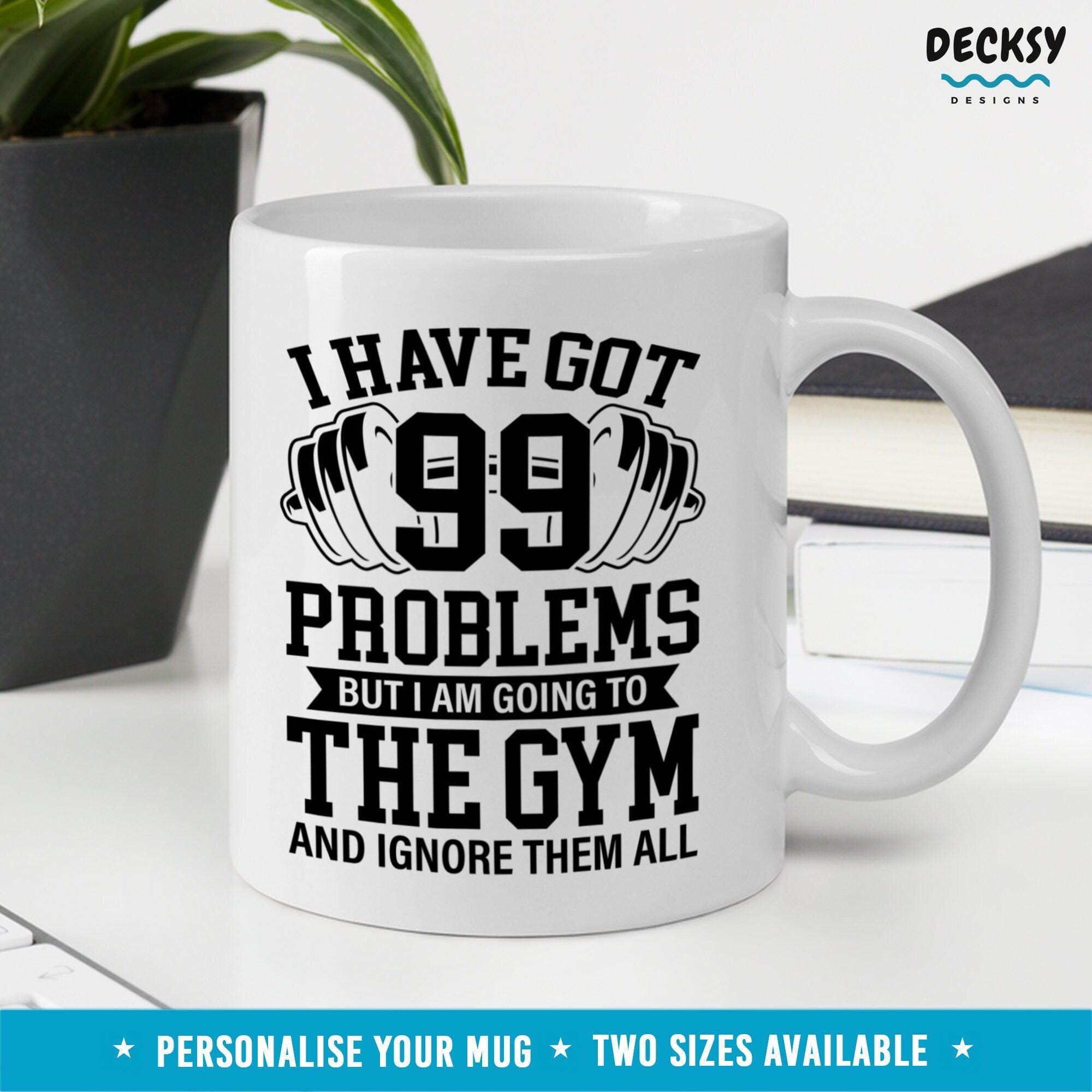 Funny Workout Mug, Gym Lover Gift-Home & Living:Kitchen & Dining:Drink & Barware:Drinkware:Mugs-DecksyDesigns-11 Oz-NO PERSONALISATION-DecksyDesigns