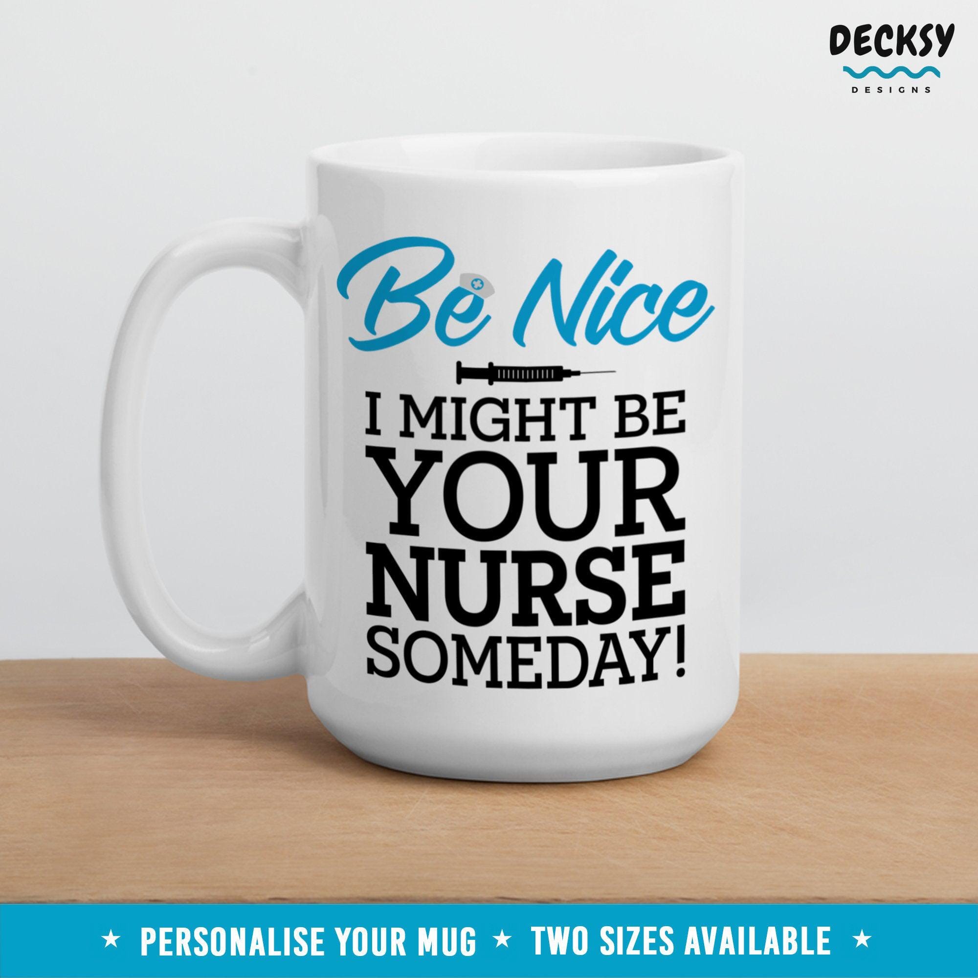 Future Nurse Coffee Mug, Nursing Student Gift-Home & Living:Kitchen & Dining:Drink & Barware:Drinkware:Mugs-DecksyDesigns-11 Oz-NO PERSONALISATION-DecksyDesigns