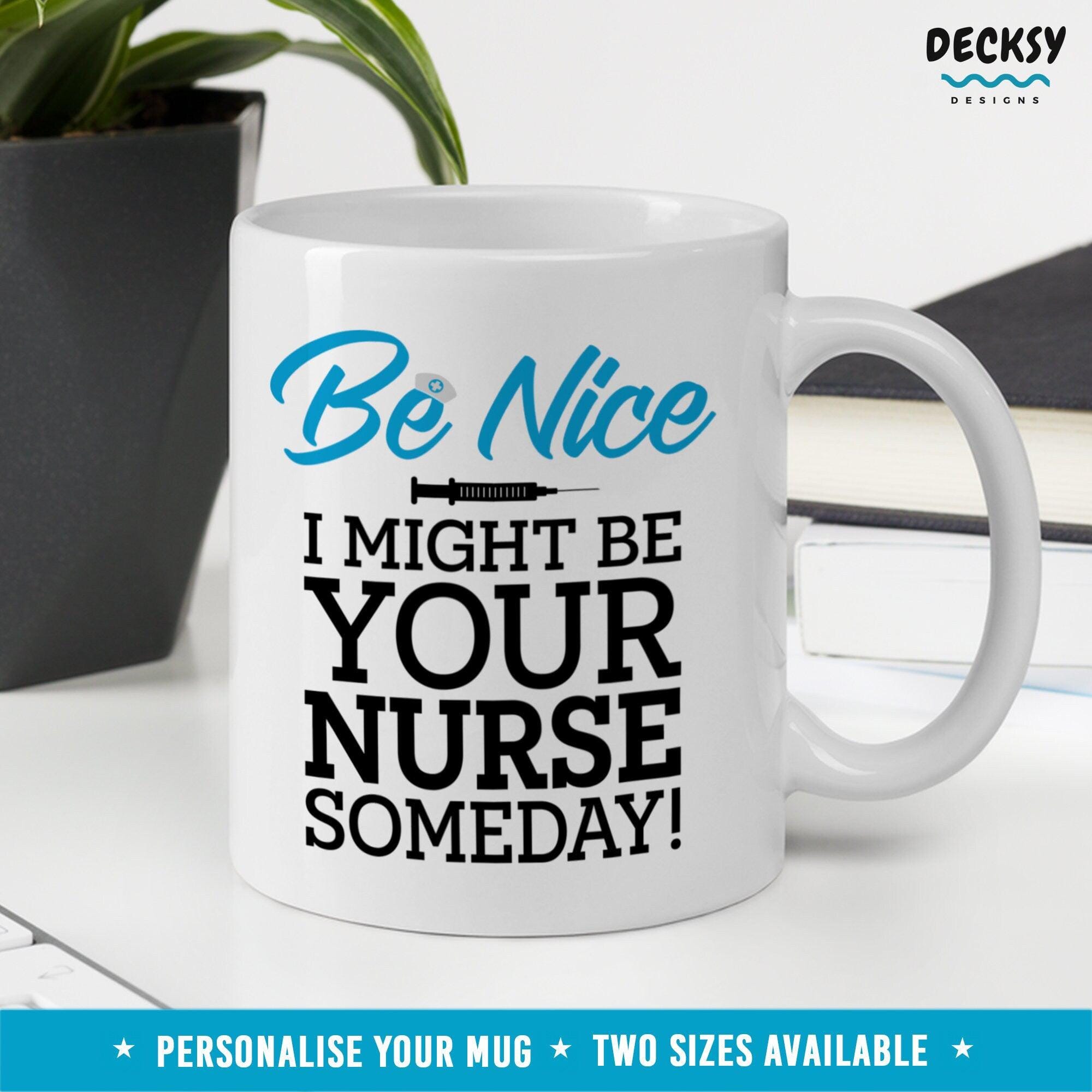 Future Nurse Coffee Mug, Nursing Student Gift-Home & Living:Kitchen & Dining:Drink & Barware:Drinkware:Mugs-DecksyDesigns-11 Oz-NO PERSONALISATION-DecksyDesigns