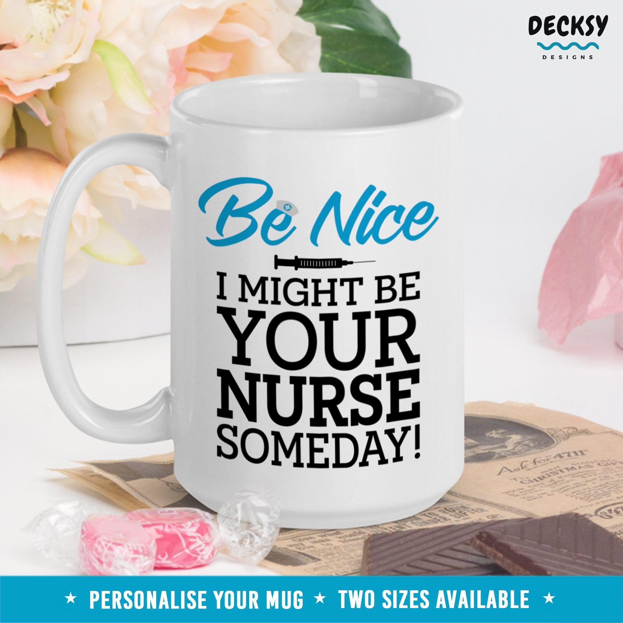 Future Nurse Coffee Mug, Nursing Student Gift-Home & Living:Kitchen & Dining:Drink & Barware:Drinkware:Mugs-DecksyDesigns-11 Oz-NO PERSONALISATION-DecksyDesigns