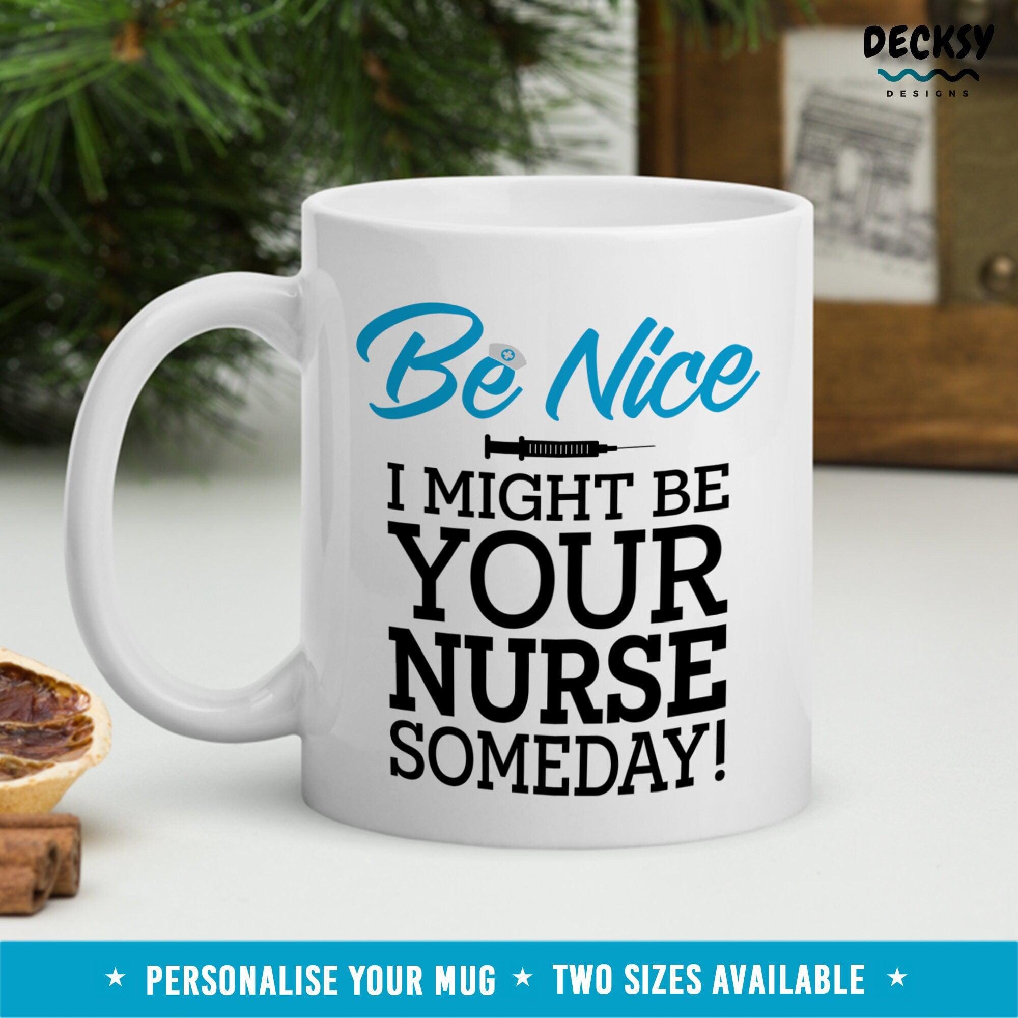 Future Nurse Coffee Mug, Nursing Student Gift-Home & Living:Kitchen & Dining:Drink & Barware:Drinkware:Mugs-DecksyDesigns-11 Oz-NO PERSONALISATION-DecksyDesigns