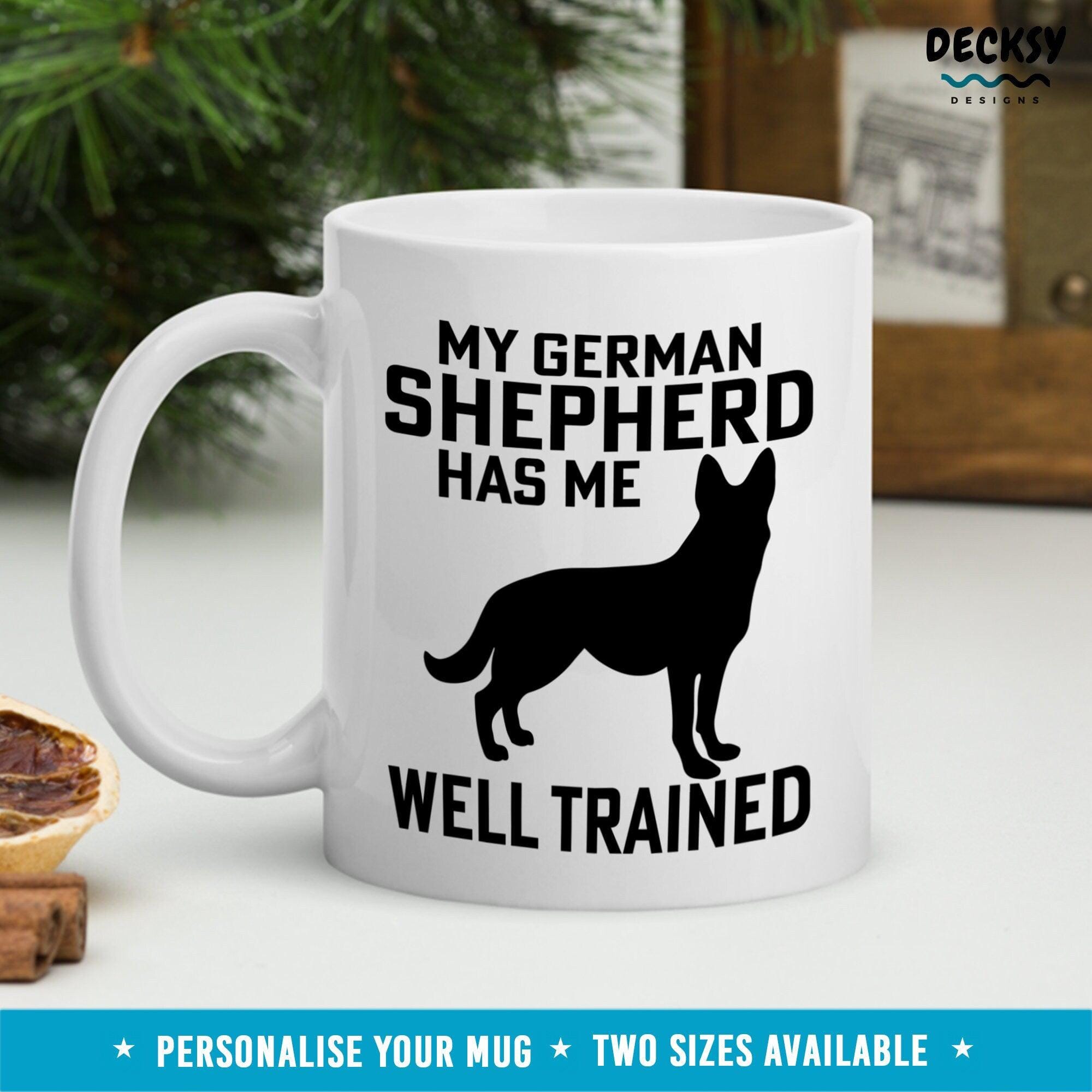 German Shepherd Mug, Dog Lover Gift-Home & Living:Kitchen & Dining:Drink & Barware:Drinkware:Mugs-DecksyDesigns-11 Oz-NO PERSONALISATION-DecksyDesigns