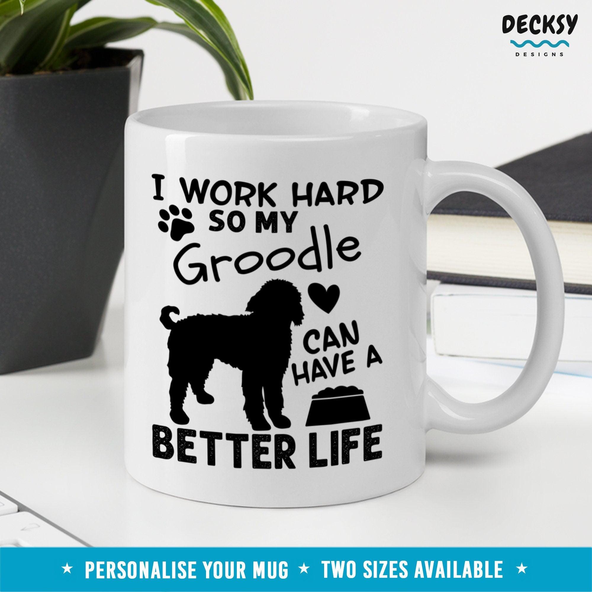 Groodle Gift, Custom Dog Mug-Home & Living:Kitchen & Dining:Drink & Barware:Drinkware:Mugs-DecksyDesigns-11 Oz-NO PERSONALISATION-DecksyDesigns