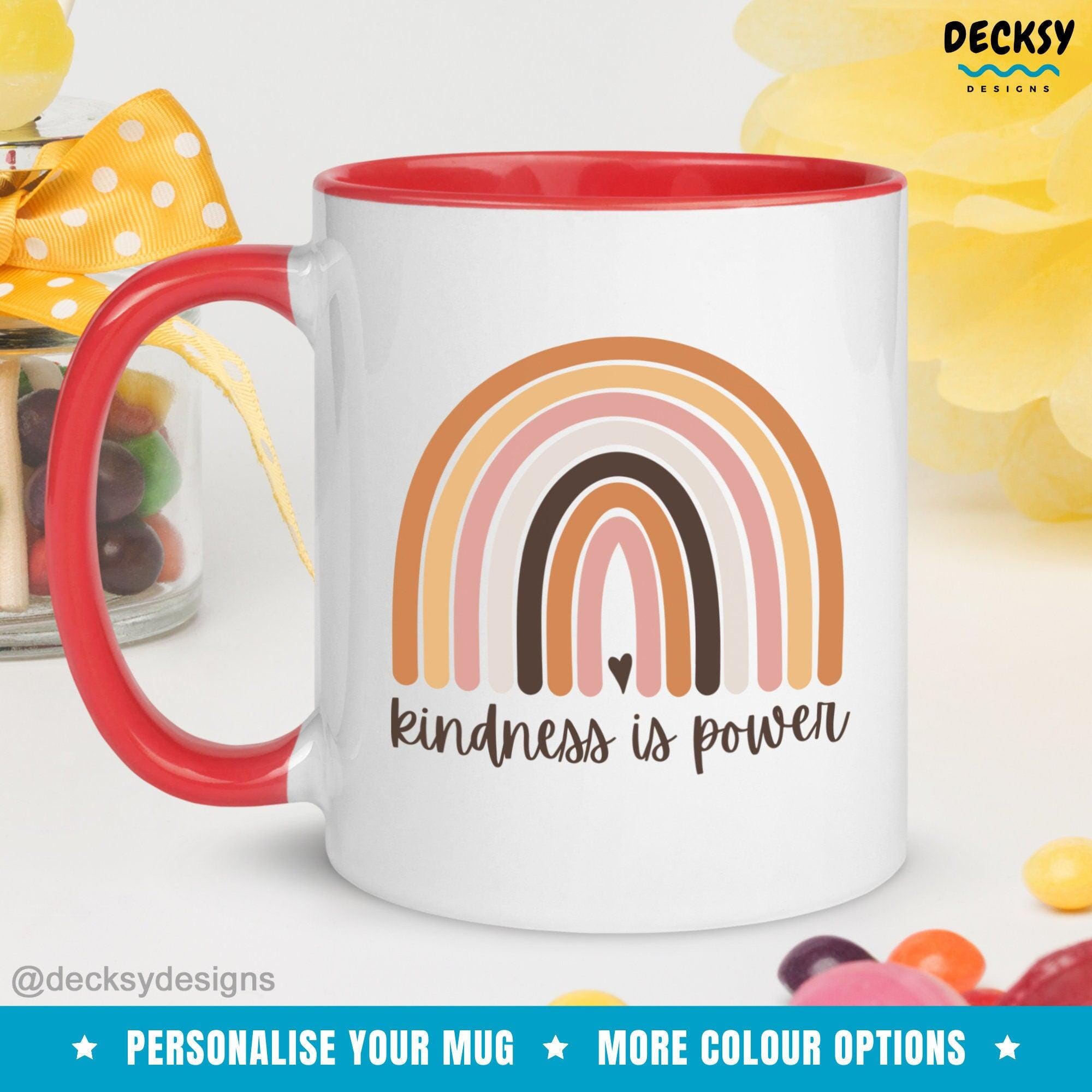 Kindness Quote Mug, Inspirational Gift-Home & Living:Kitchen & Dining:Drink & Barware:Drinkware:Mugs-DecksyDesigns-White Mug 11 oz-NO PERSONALISATION-DecksyDesigns