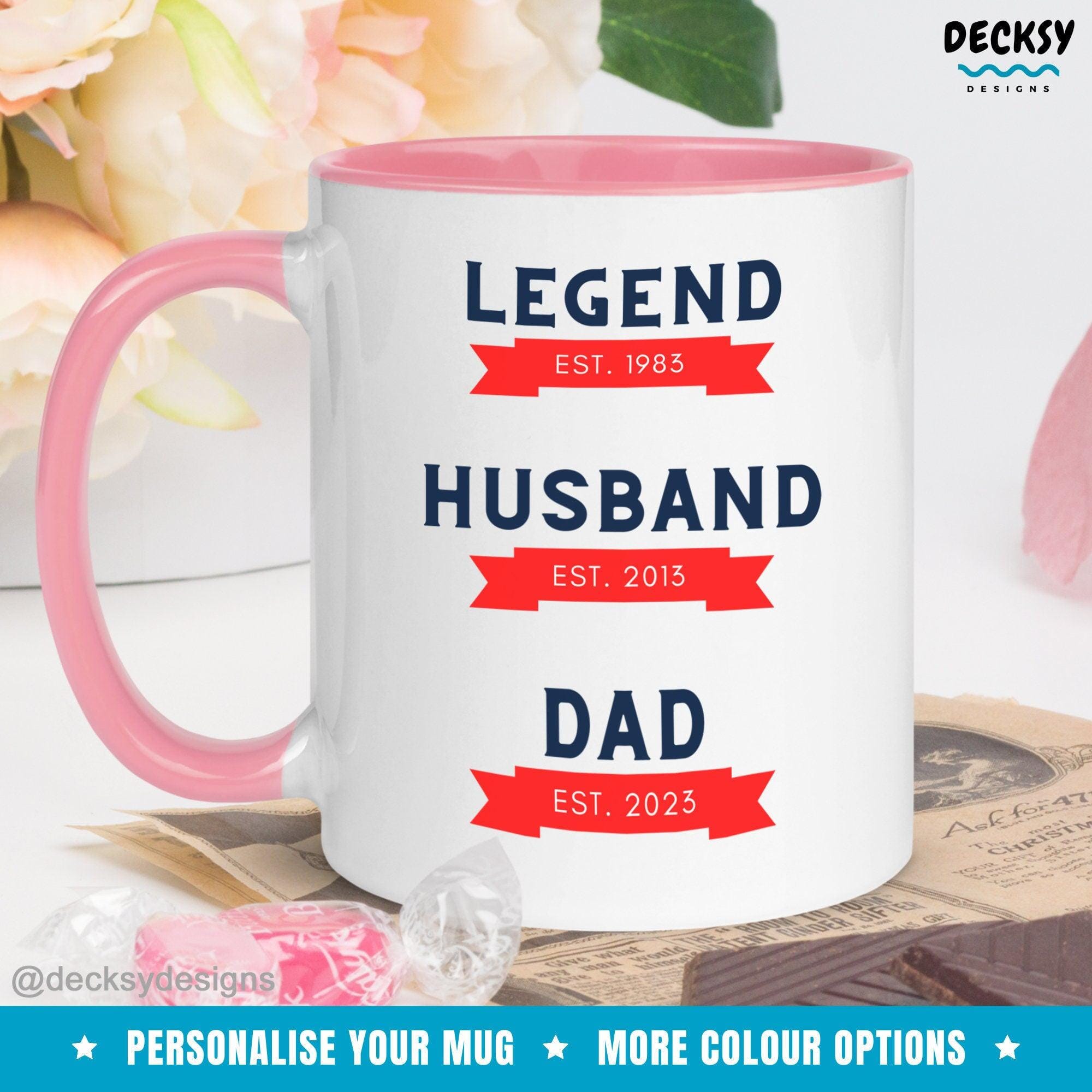 New Dad Gift, Personalised Coffee Mug-Home & Living:Kitchen & Dining:Drink & Barware:Drinkware:Mugs-DecksyDesigns-White Mug 11 oz-DecksyDesigns