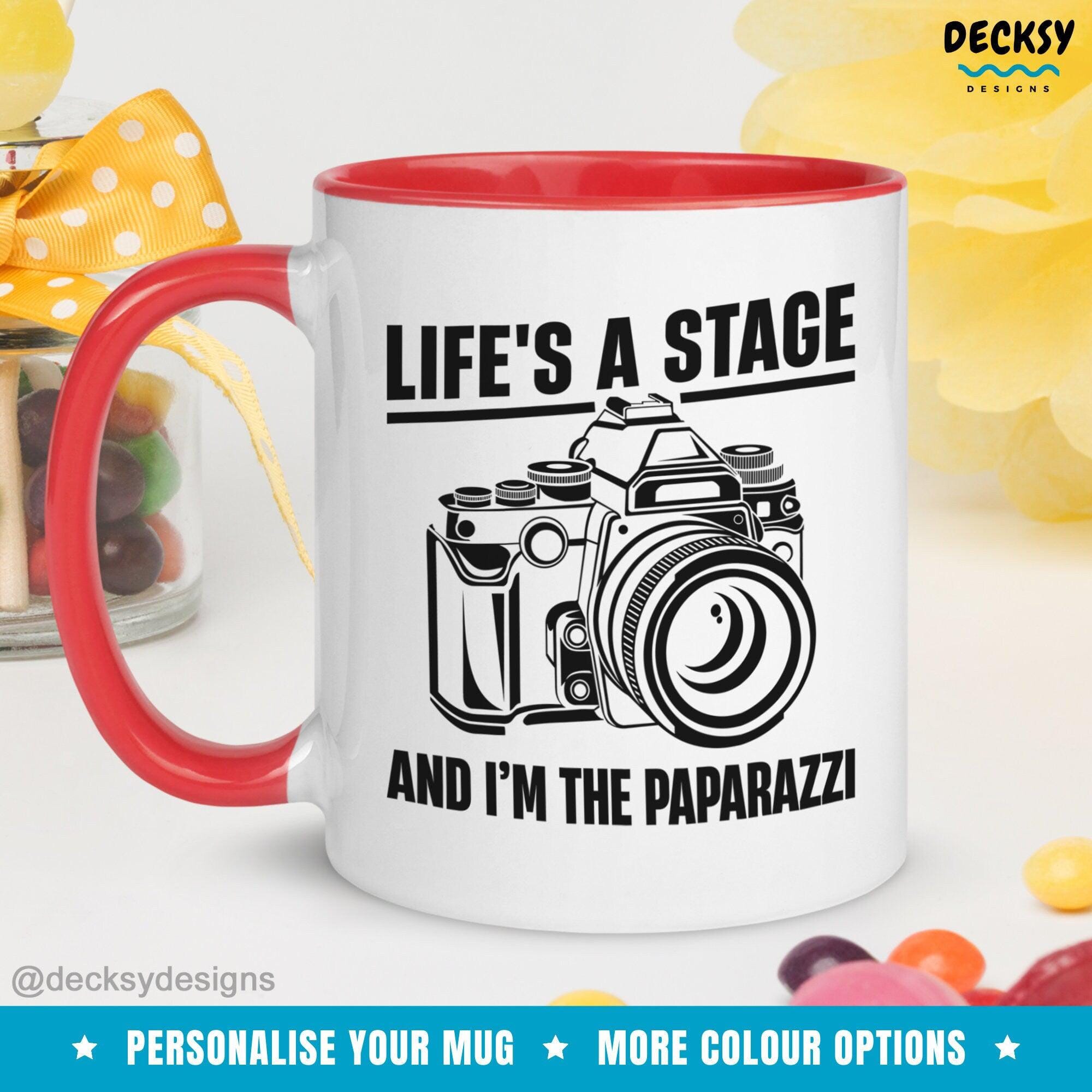 Photography Mug, Custom Gift for Photographer-Home & Living:Kitchen & Dining:Drink & Barware:Drinkware:Mugs-DecksyDesigns-White Mug 11 oz-NO PERSONALISATION-DecksyDesigns