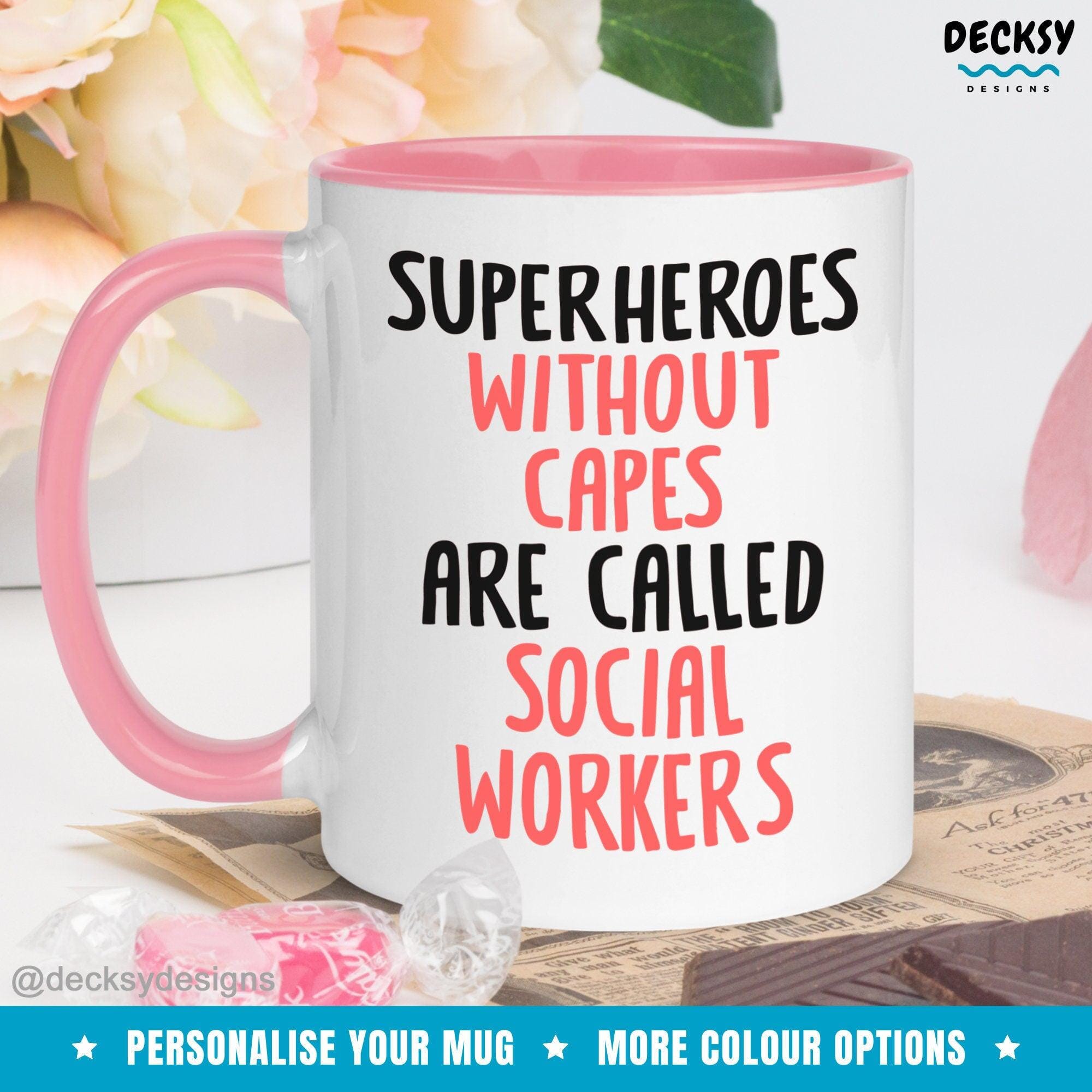 Social Work Mug, Custom Social Worker Gift-Home & Living:Kitchen & Dining:Drink & Barware:Drinkware:Mugs-DecksyDesigns-White Mug 11 oz-NO PERSONALISATION-DecksyDesigns