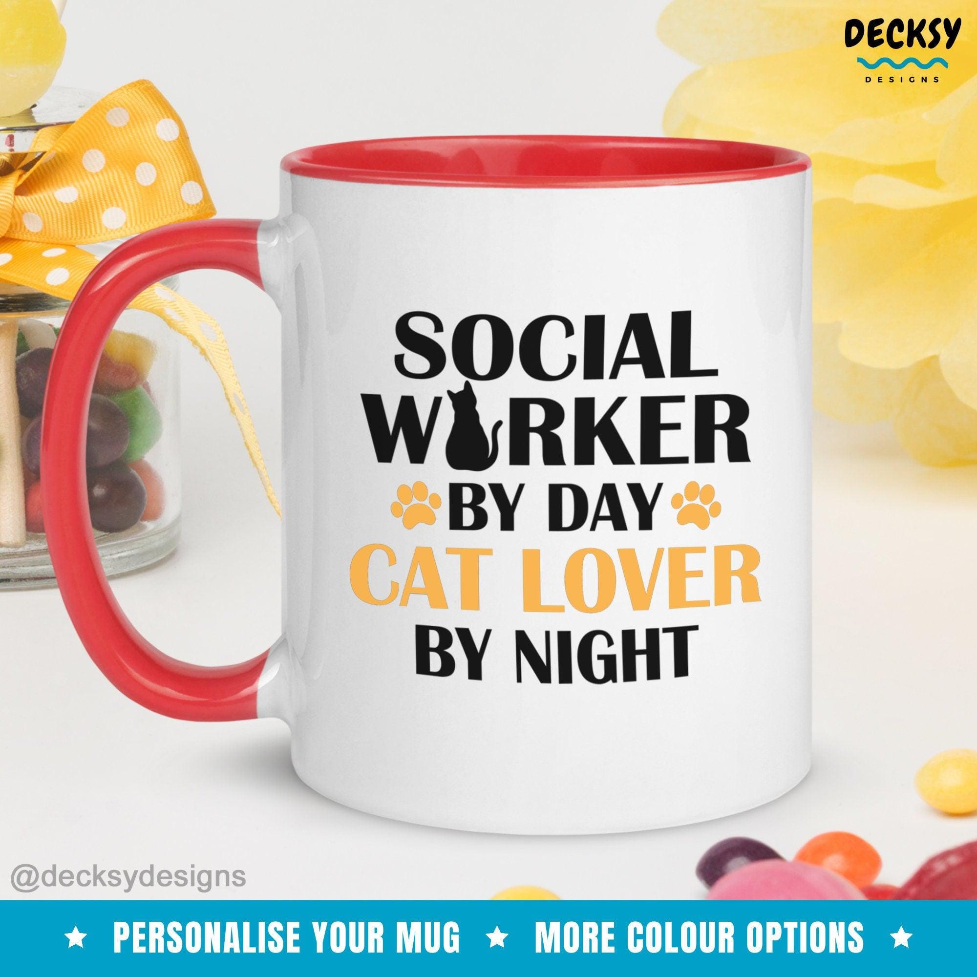 Social Worker Gift, Social Work Mug-Home & Living:Kitchen & Dining:Drink & Barware:Drinkware:Mugs-DecksyDesigns-White Mug 11 oz-NO PERSONALISATION-DecksyDesigns