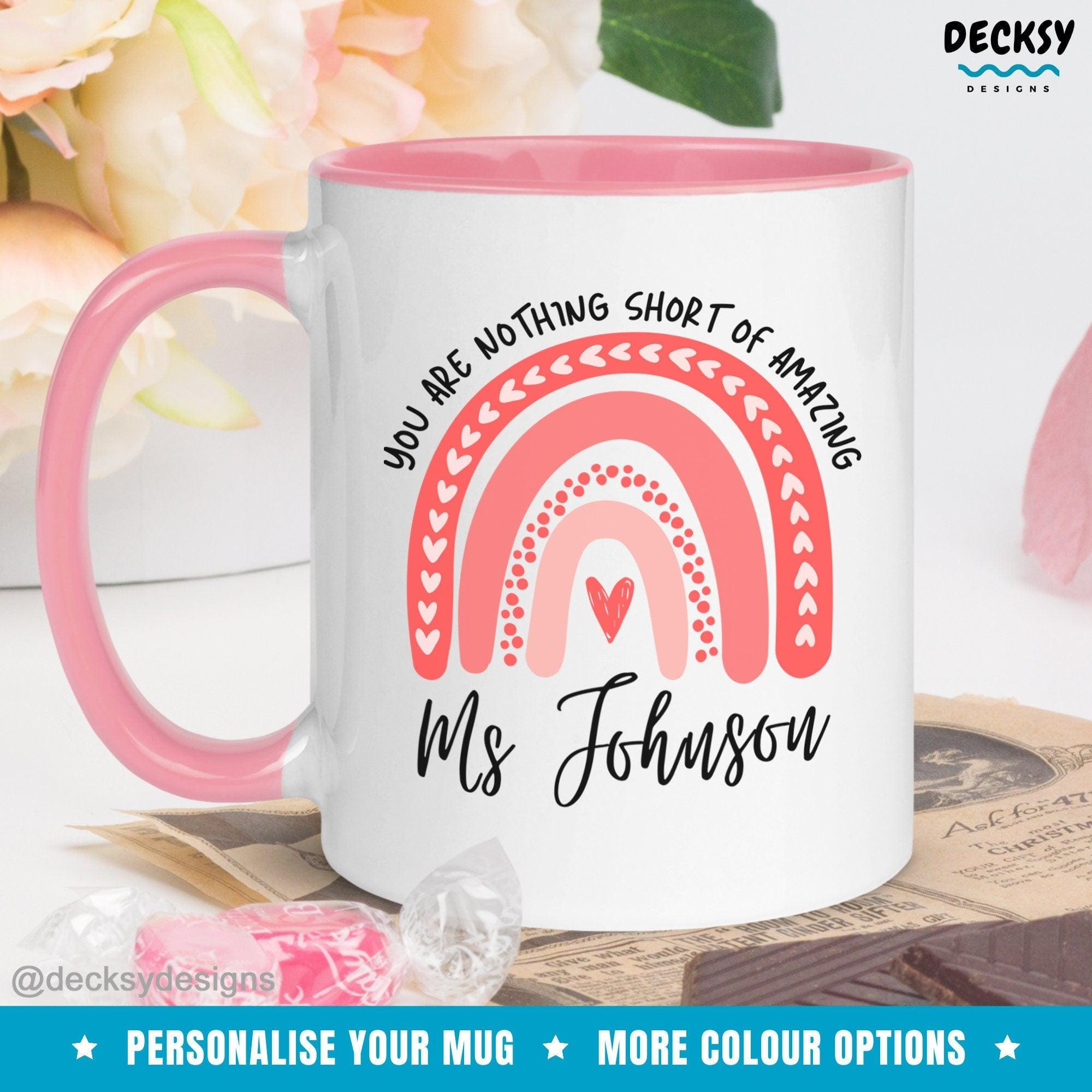 Teacher Coffee Mug, Personalised Gift for Teacher-Home & Living:Kitchen & Dining:Drink & Barware:Drinkware:Mugs-DecksyDesigns-White Mug 11 oz-DecksyDesigns