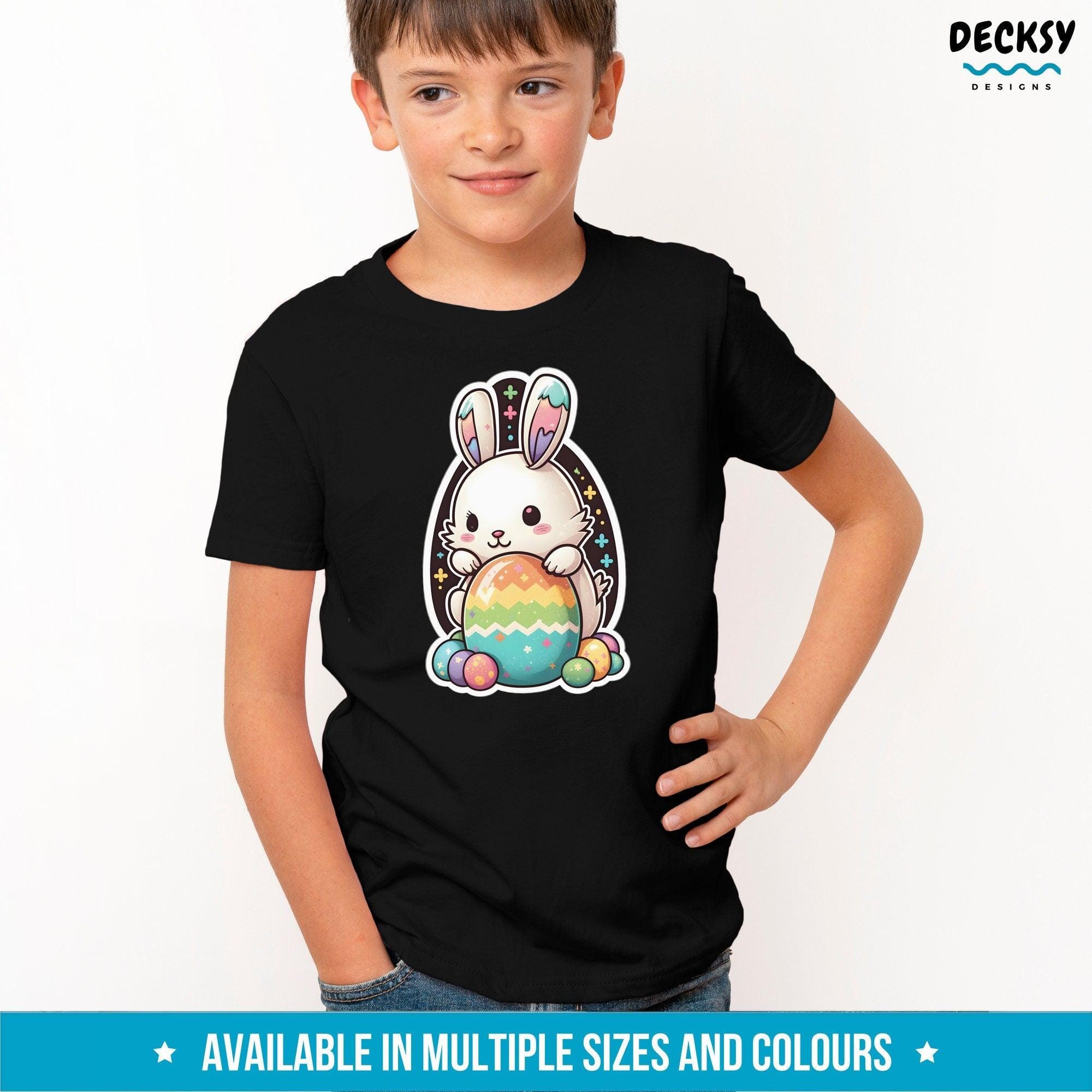 Adorable Easter Shirt, Bunny Lover Gift For Boys and Girls-Clothing:Gender-Neutral Adult Clothing:Tops & Tees:T-shirts:Graphic Tees-DecksyDesigns