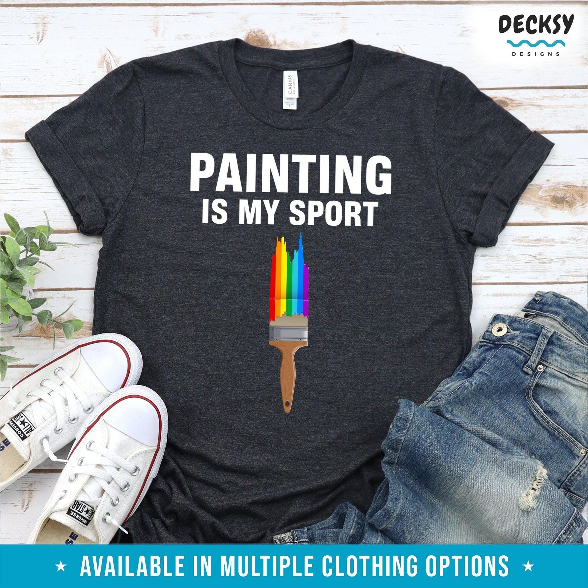 Artist Shirt, Funny Painter Gift-Clothing:Gender-Neutral Adult Clothing:Tops & Tees:T-shirts:Graphic Tees-DecksyDesigns