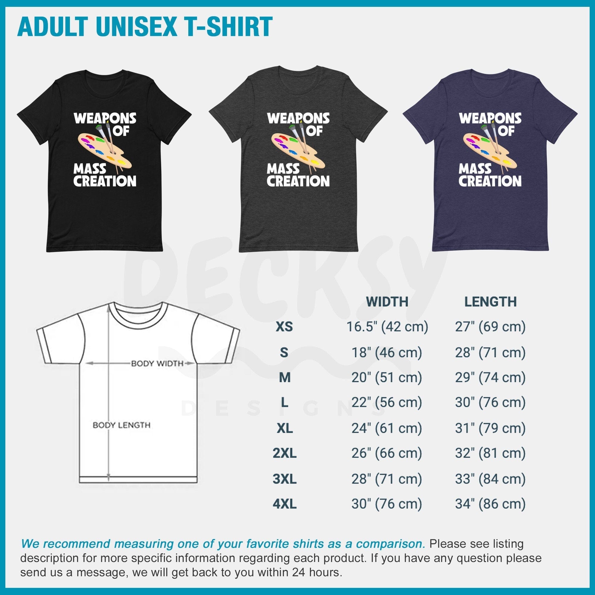 Artist Shirt, Gift For Painter-Clothing:Gender-Neutral Adult Clothing:Tops & Tees:T-shirts:Graphic Tees-DecksyDesigns