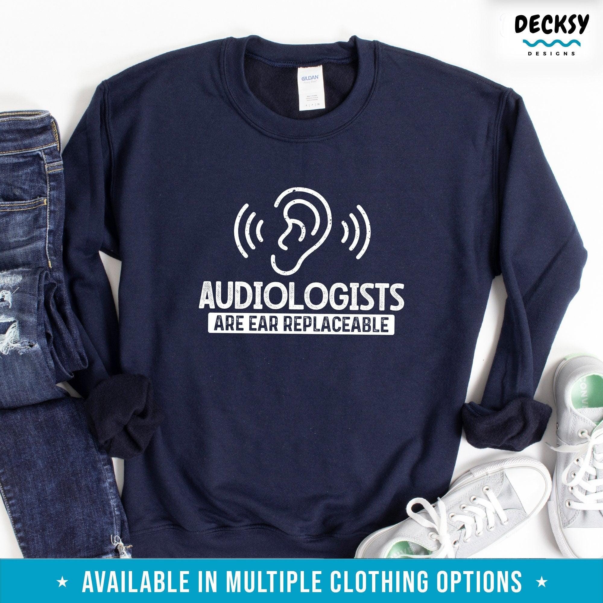 Audiologist Shirt, Audiology Gift, Gift For Speech Therapist-Clothing:Gender-Neutral Adult Clothing:Tops & Tees:T-shirts:Graphic Tees-DecksyDesigns