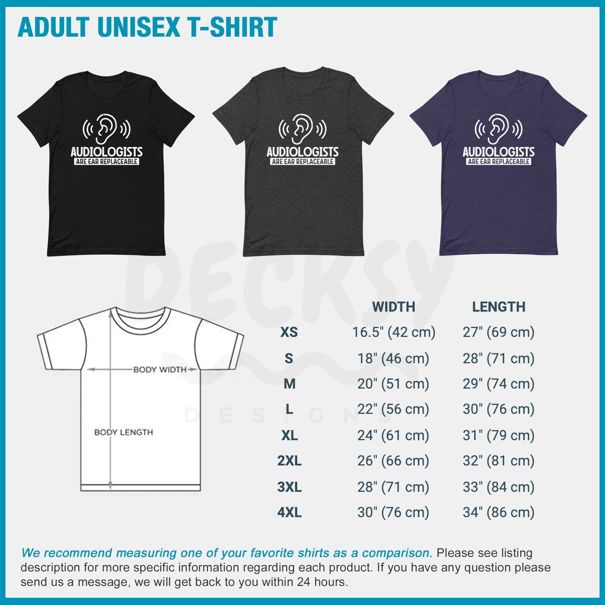 Audiologist Shirt, Audiology Gift, Gift For Speech Therapist-Clothing:Gender-Neutral Adult Clothing:Tops & Tees:T-shirts:Graphic Tees-DecksyDesigns