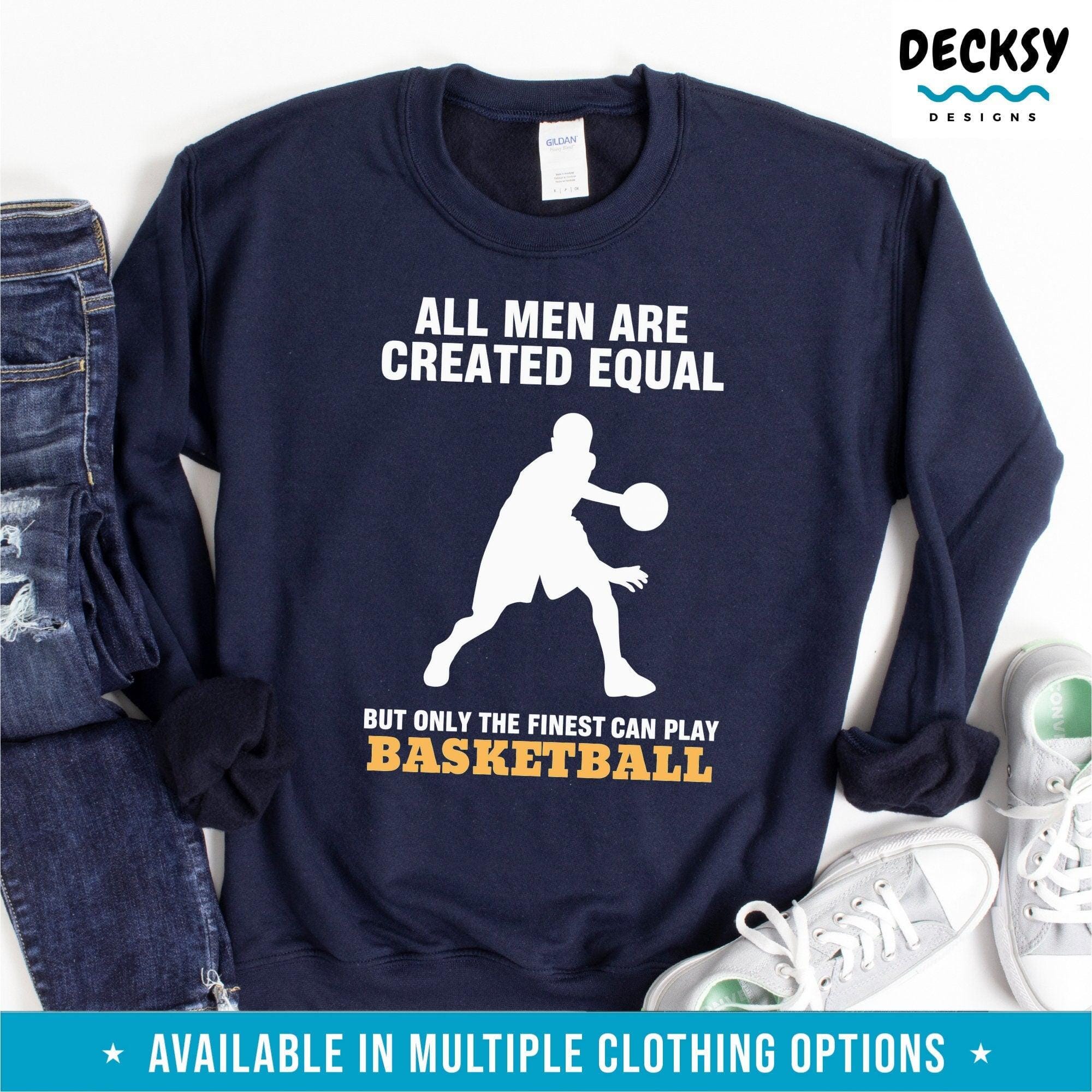 Basketball Shirt Men, Basketball Player Gift-Clothing:Gender-Neutral Adult Clothing:Tops & Tees:T-shirts:Graphic Tees-DecksyDesigns