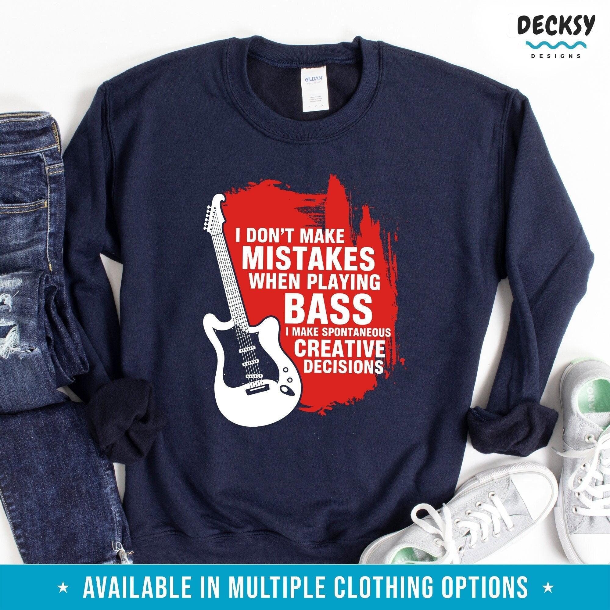 Bass Guitar Player Tshirt, Gift for Bassist-Clothing:Gender-Neutral Adult Clothing:Tops & Tees:T-shirts:Graphic Tees-DecksyDesigns