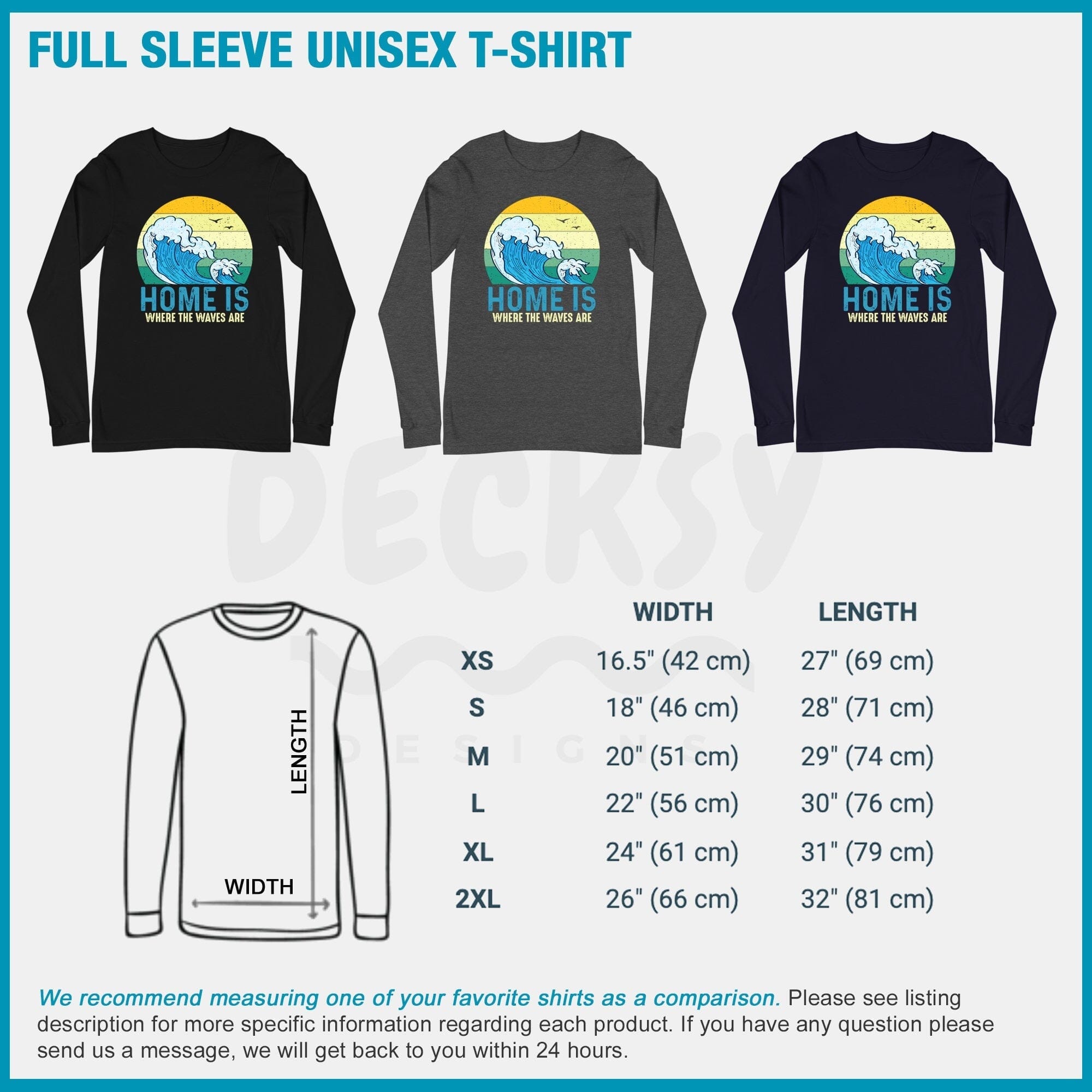 Beach Lover T-shirt, Ocean Waves Gift-Clothing:Gender-Neutral Adult Clothing:Tops & Tees:T-shirts:Graphic Tees-DecksyDesigns