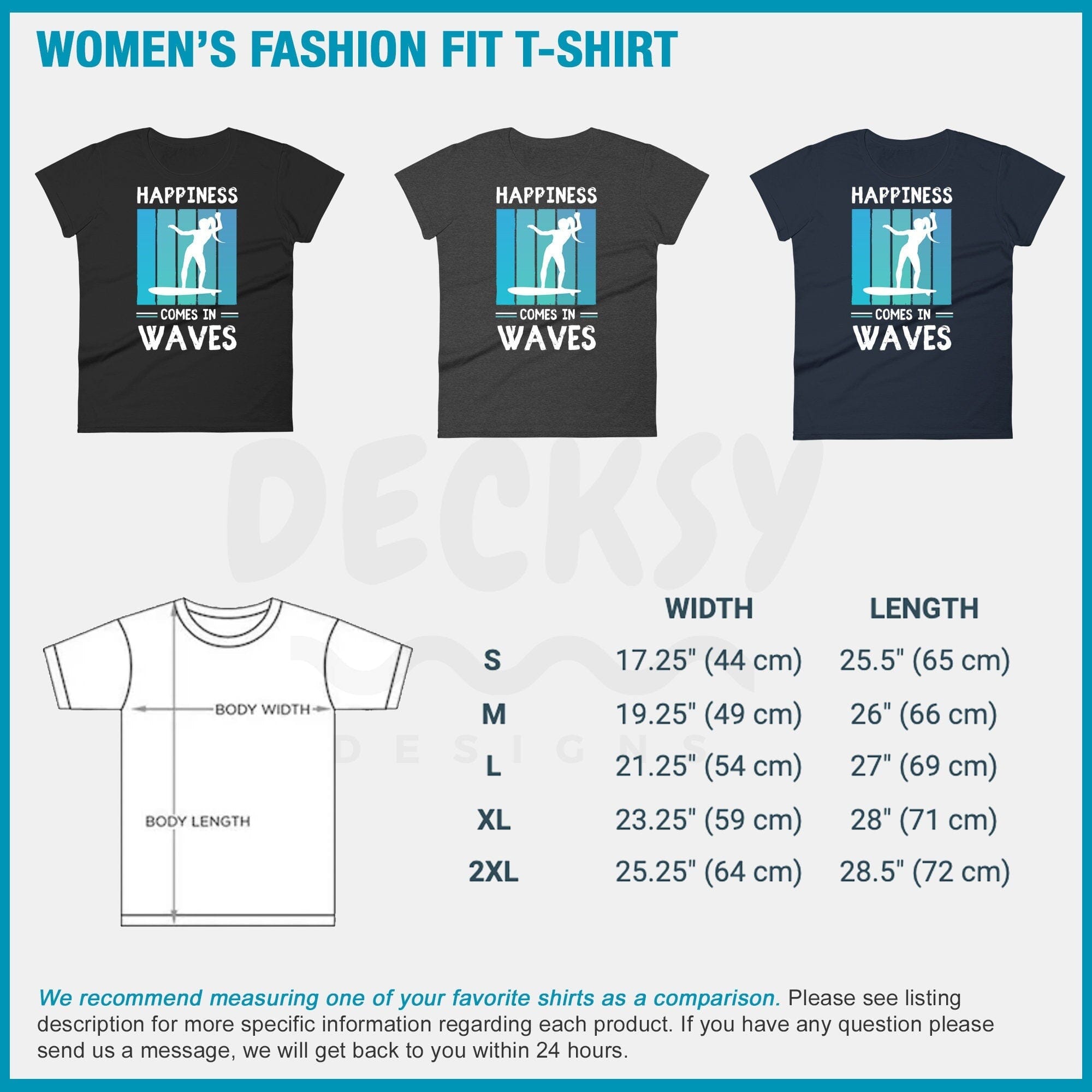 Beach Waves Shirt, Surfing Gift For Women-Clothing:Gender-Neutral Adult Clothing:Tops & Tees:T-shirts:Graphic Tees-DecksyDesigns