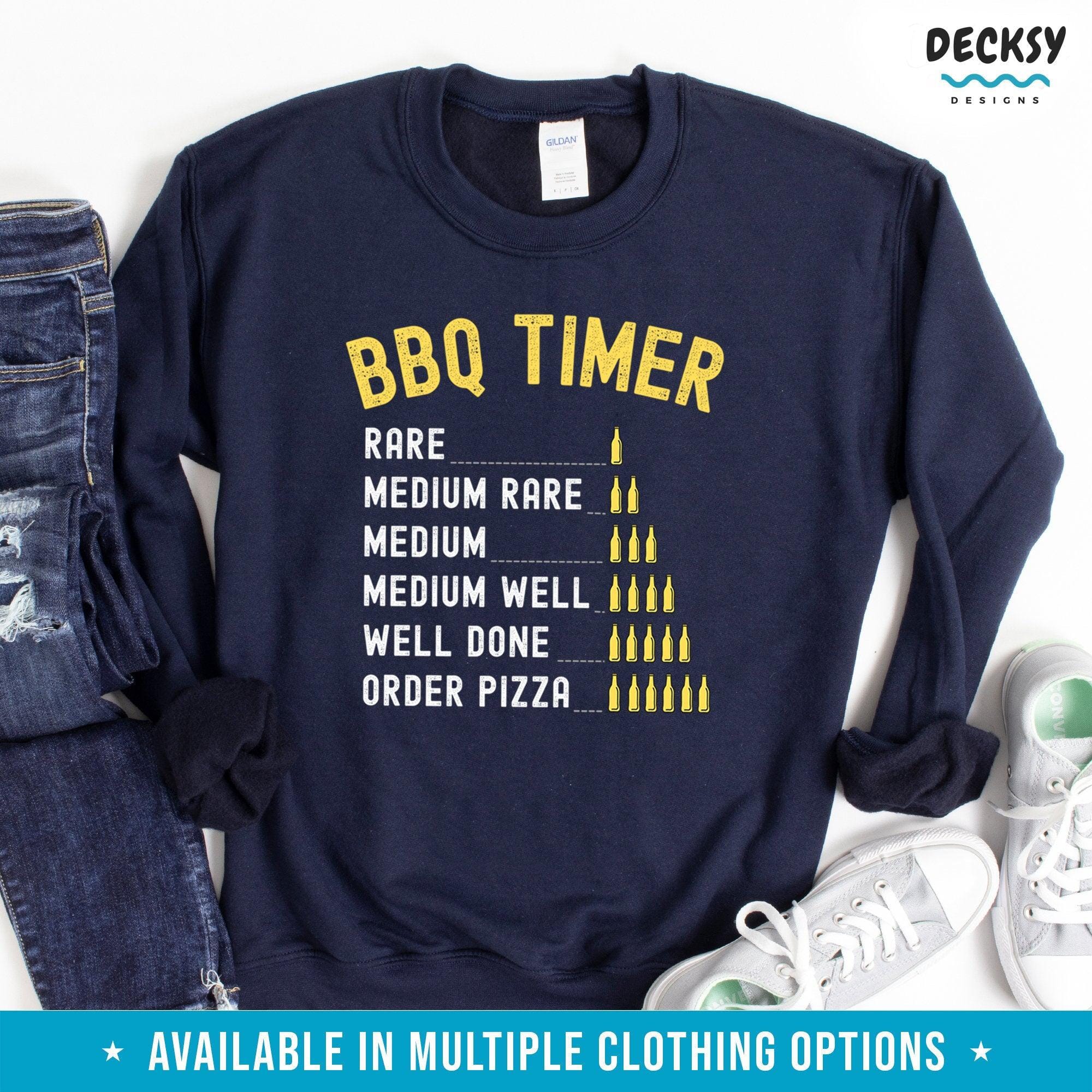 Beer Barbecue Shirt, Funny Outdoor Cooking Gifts-Clothing:Gender-Neutral Adult Clothing:Tops & Tees:T-shirts:Graphic Tees-DecksyDesigns