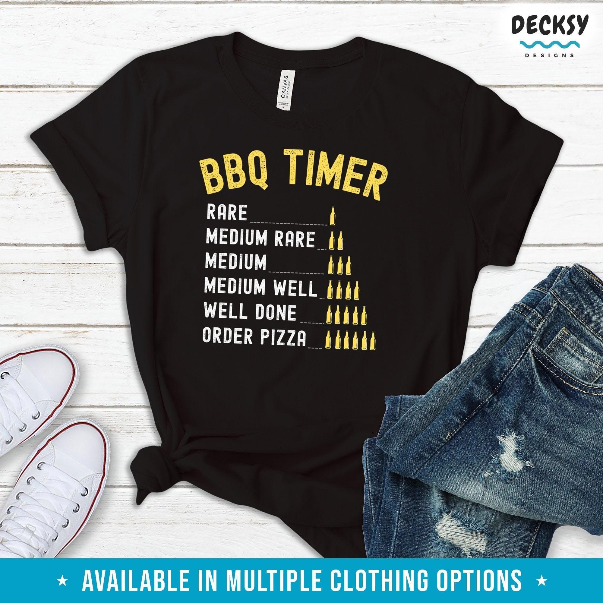 Beer Barbecue Shirt, Funny Outdoor Cooking Gifts-Clothing:Gender-Neutral Adult Clothing:Tops & Tees:T-shirts:Graphic Tees-DecksyDesigns