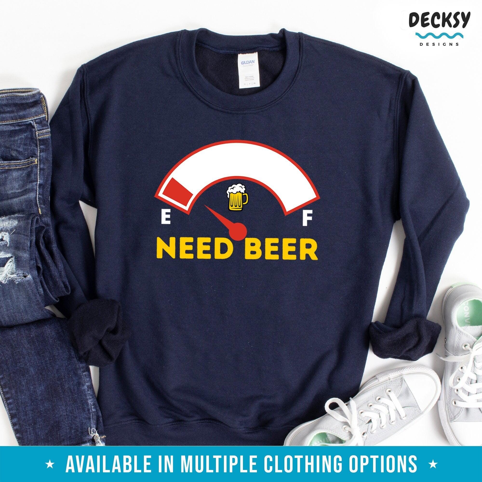 Beer Shirt, Funny Day Drinking Gift-Clothing:Gender-Neutral Adult Clothing:Tops & Tees:T-shirts:Graphic Tees-DecksyDesigns