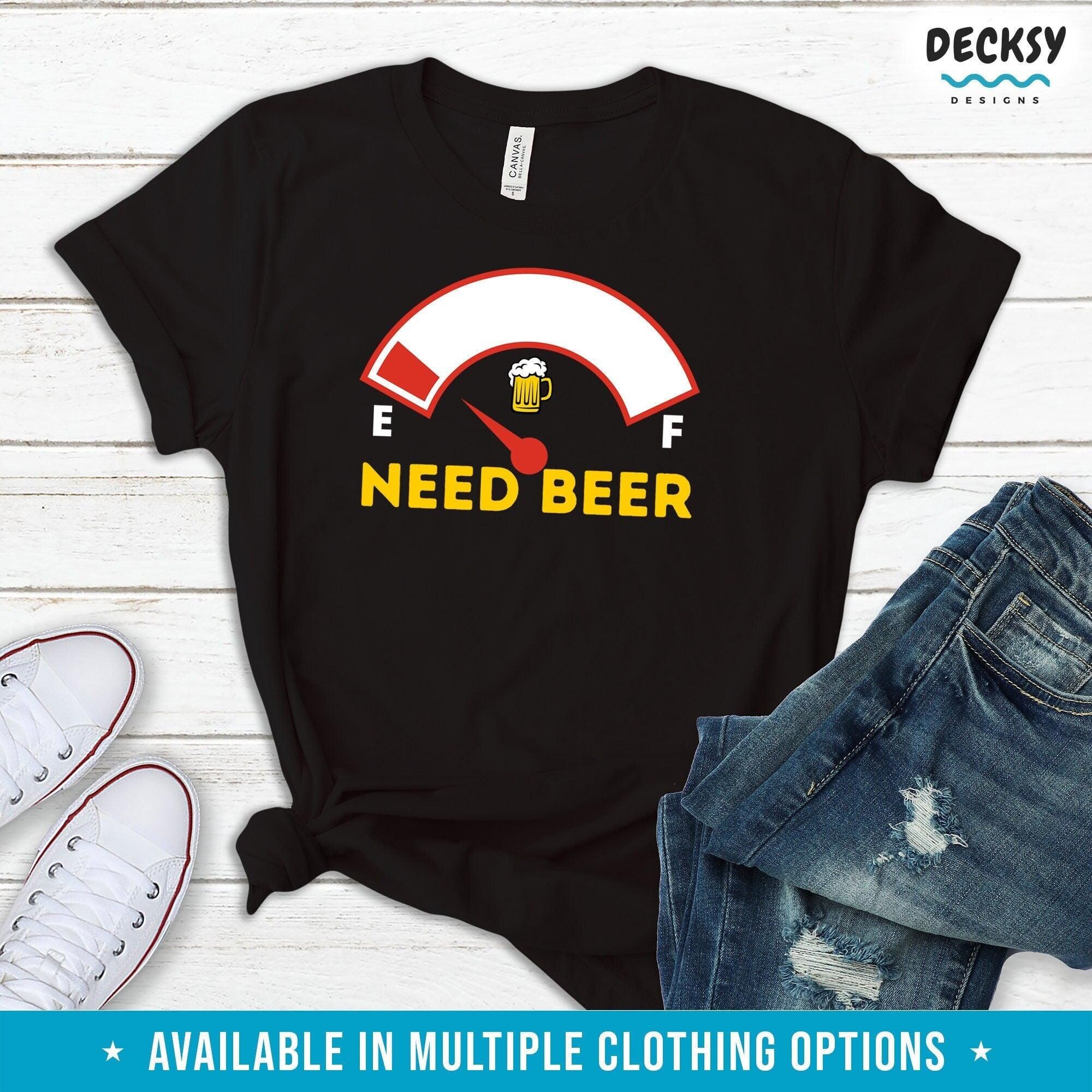 Beer Shirt, Funny Day Drinking Gift-Clothing:Gender-Neutral Adult Clothing:Tops & Tees:T-shirts:Graphic Tees-DecksyDesigns