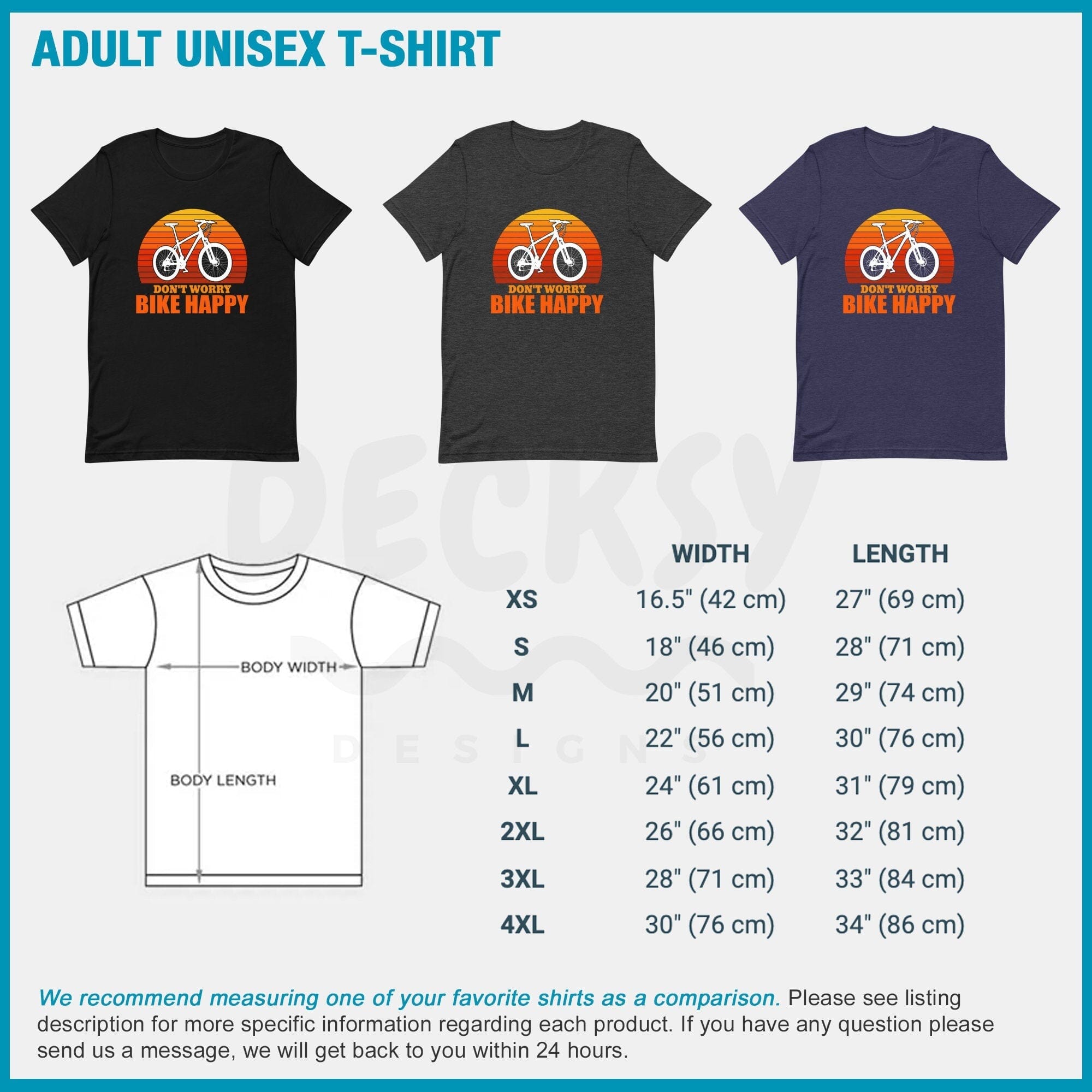 Bike Shirt, Cycling Gift-Clothing:Gender-Neutral Adult Clothing:Tops & Tees:T-shirts:Graphic Tees-DecksyDesigns