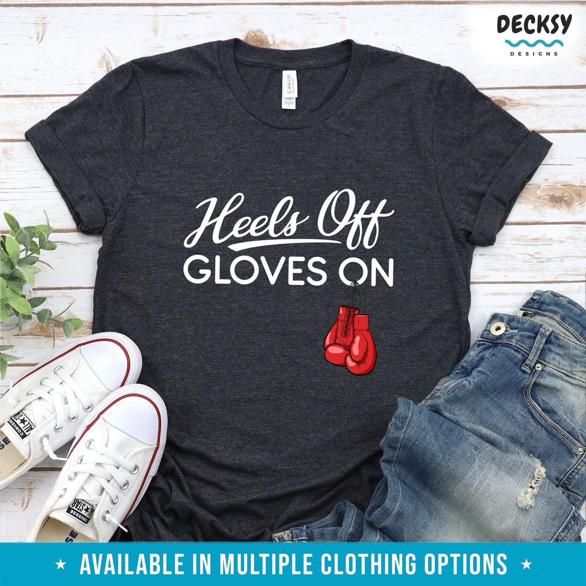 Boxing T-shirt Women, Boxer Gift For Her-Clothing:Gender-Neutral Adult Clothing:Tops & Tees:T-shirts:Graphic Tees-DecksyDesigns