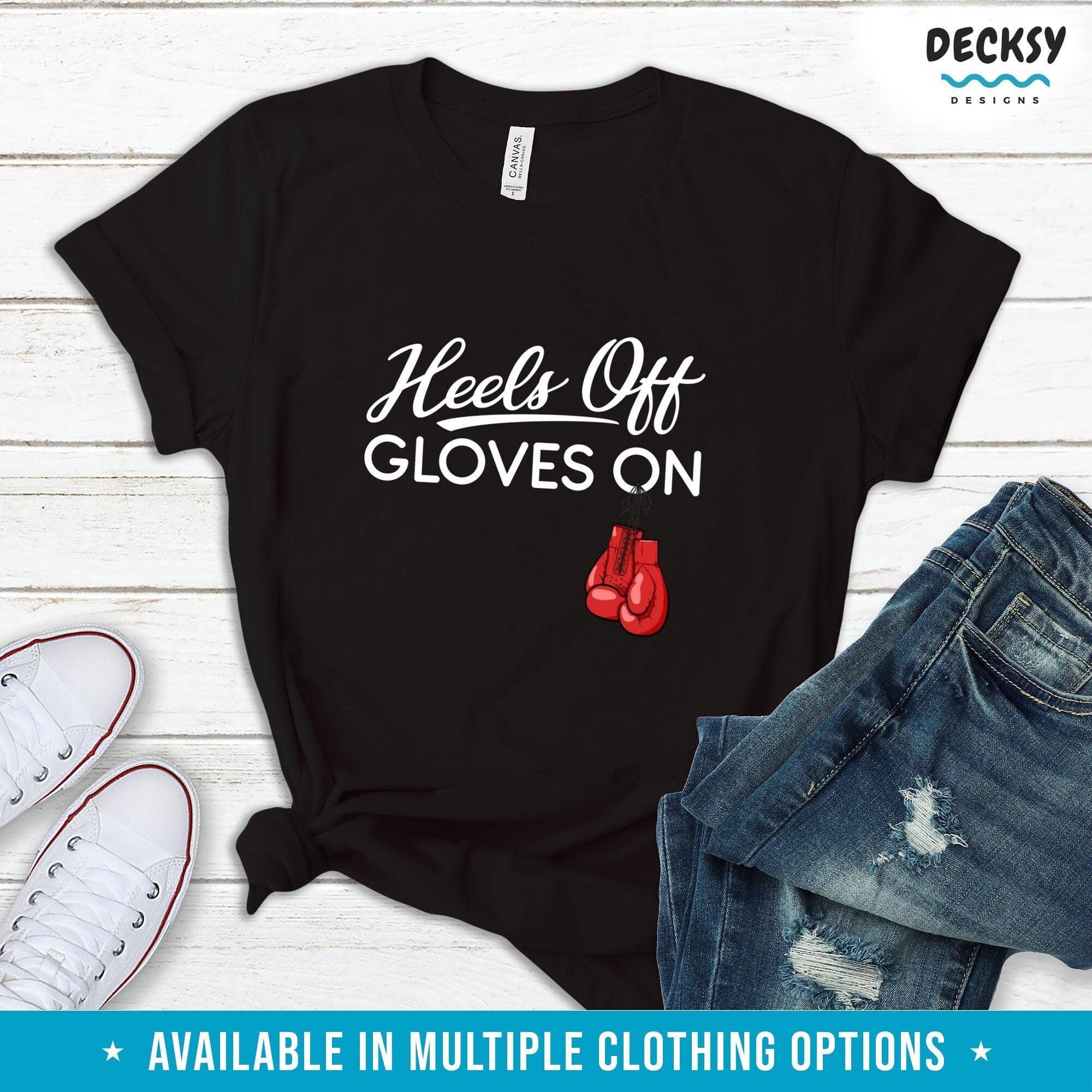 Boxing T-shirt Women, Boxer Gift For Her-Clothing:Gender-Neutral Adult Clothing:Tops & Tees:T-shirts:Graphic Tees-DecksyDesigns