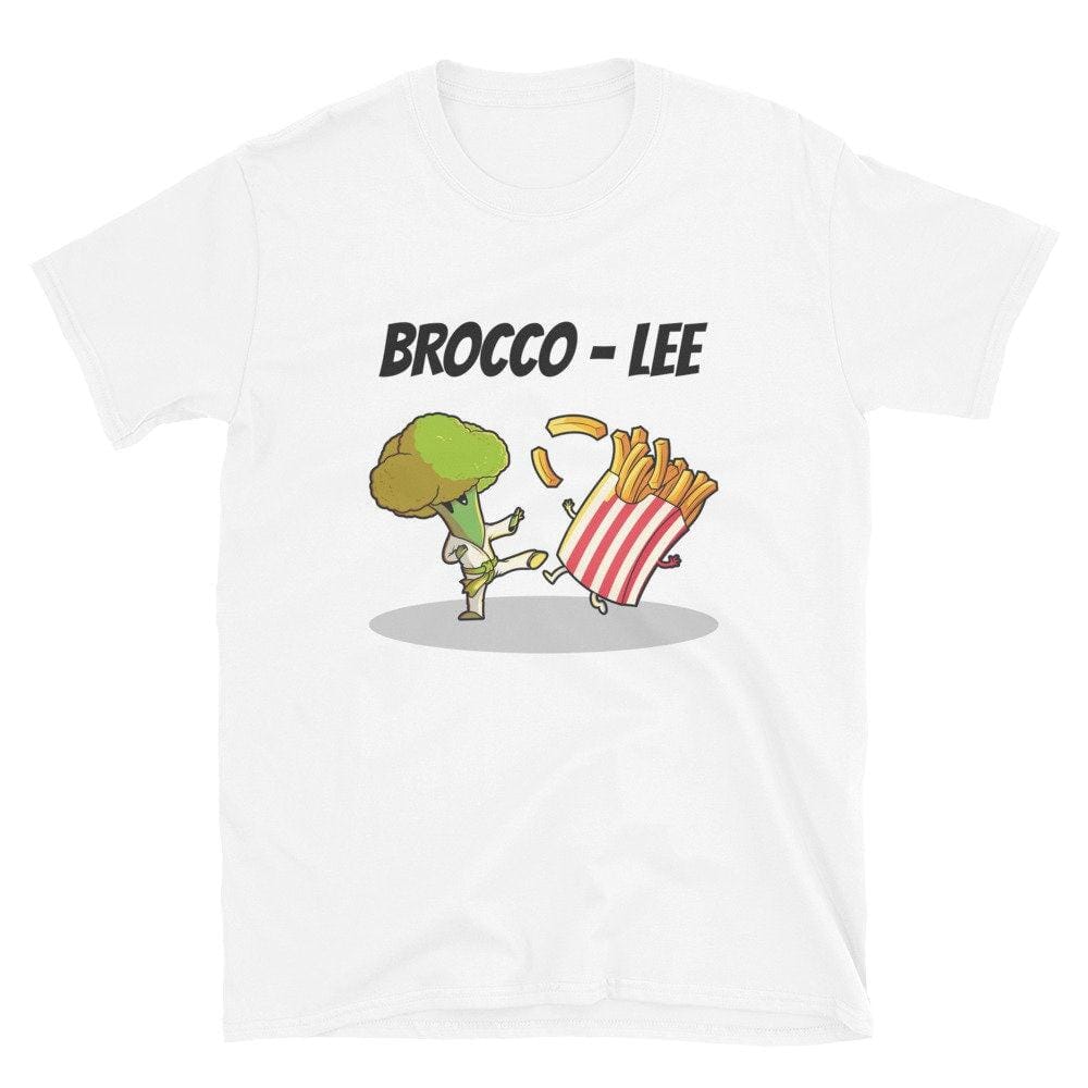 Brocolli Food Shirt, Funny Vegan Gift-Clothing:Gender-Neutral Adult Clothing:Tops & Tees:T-shirts:Graphic Tees-DecksyDesigns